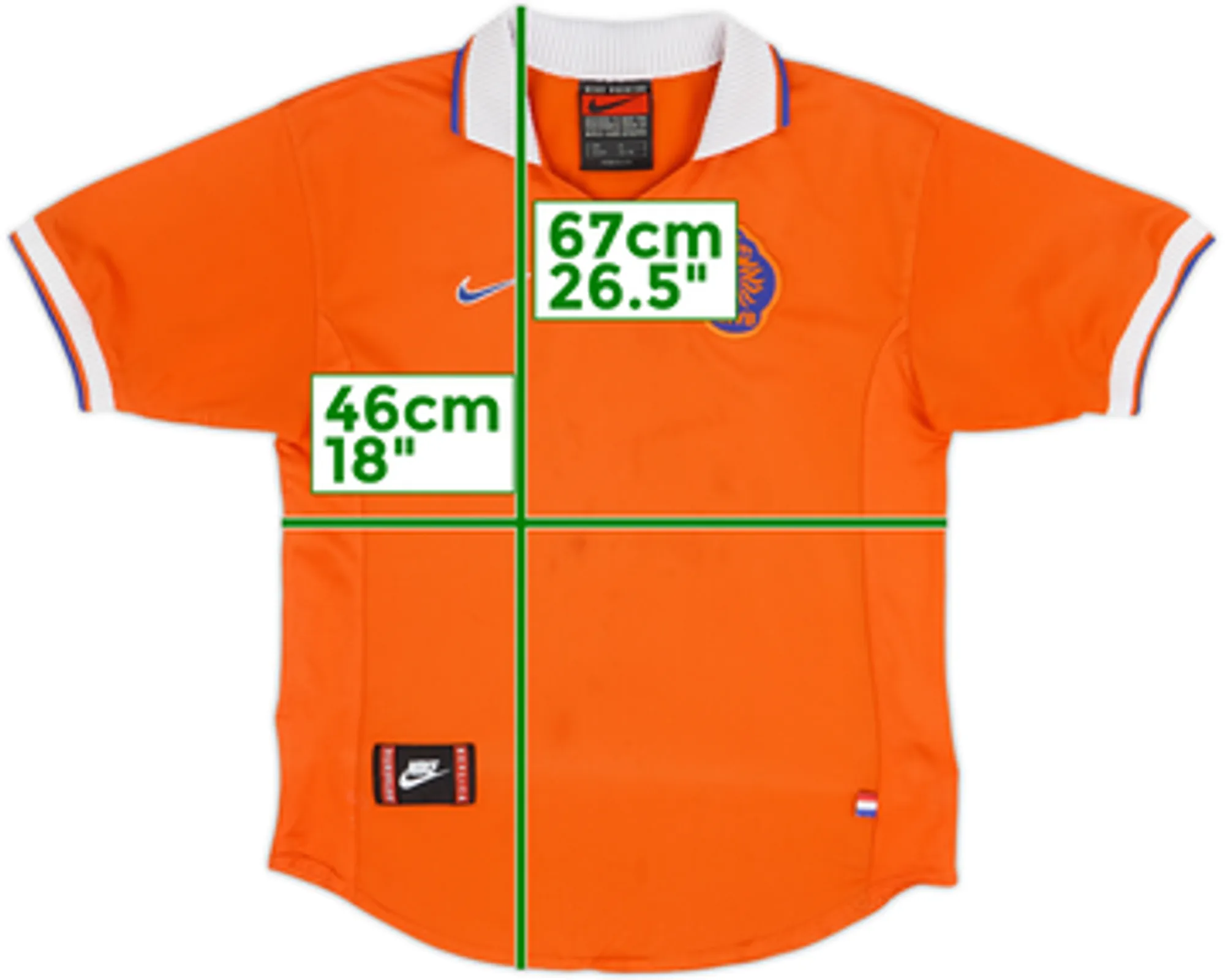 1997-98 Netherlands Home Shirt - 7/10 - (XL.Boys)