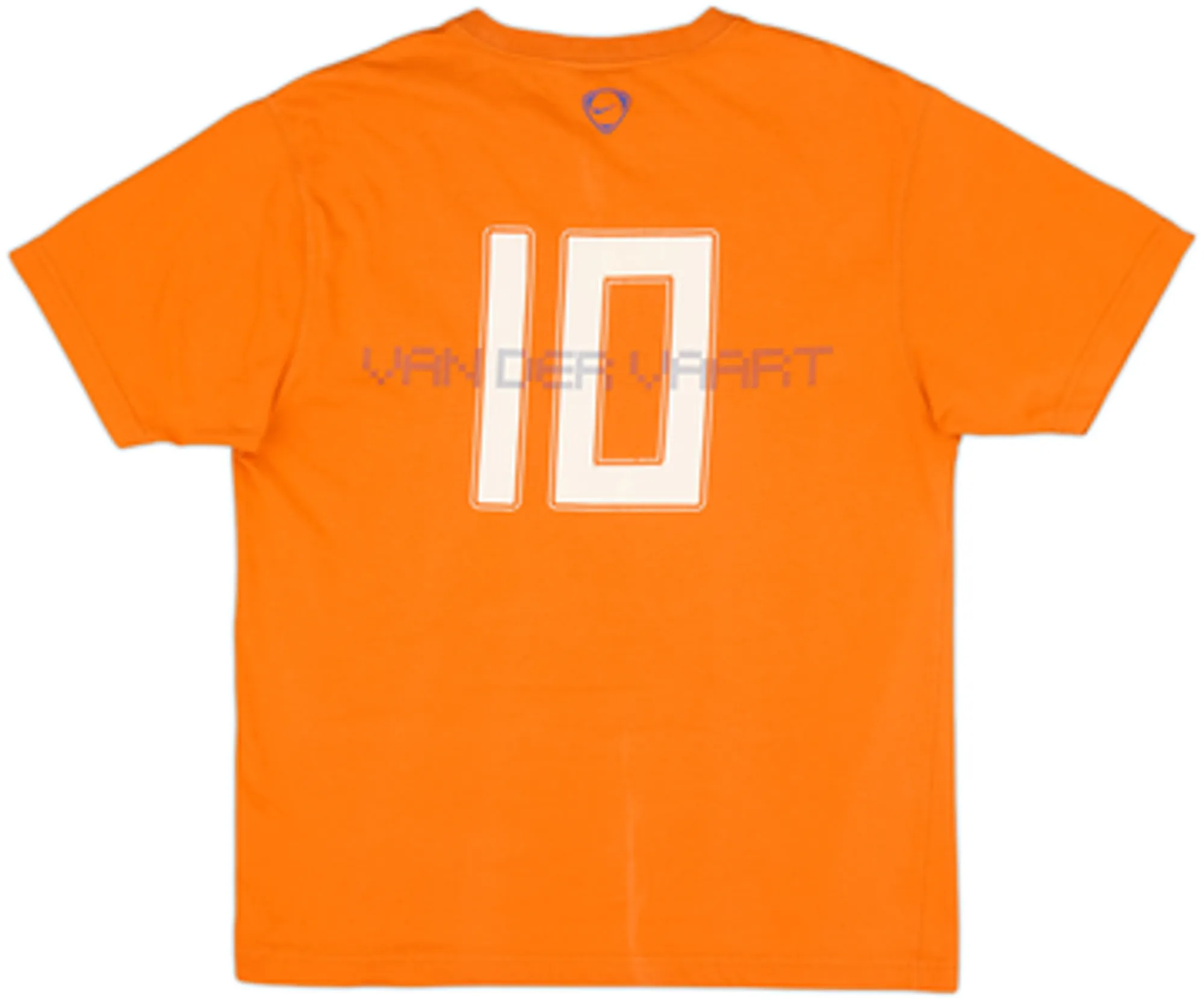 2008-09 Netherlands Nike Graphic Tee Van Der Vaart #10 - 7/10 - (M)