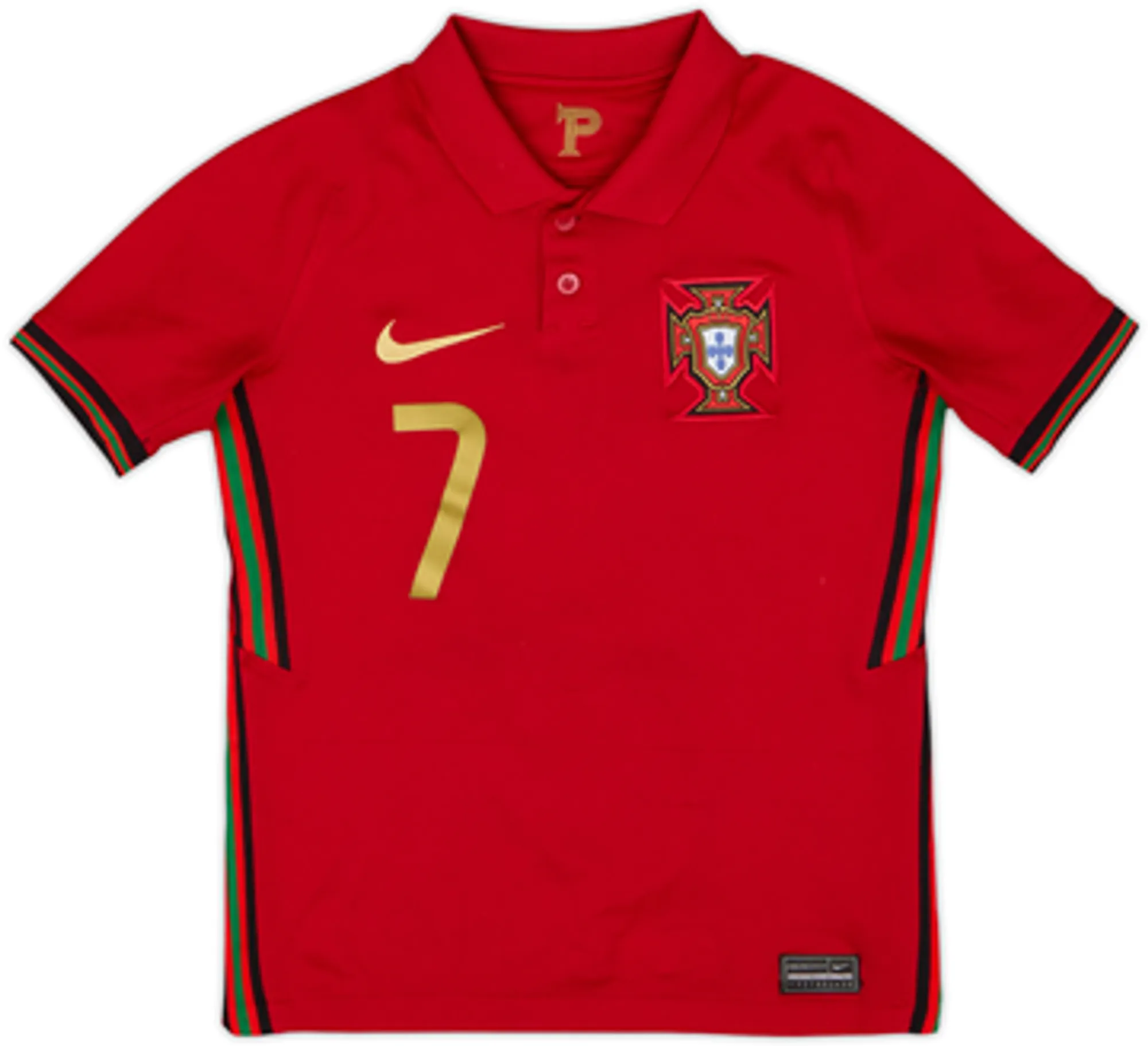 2020-21 Portugal Home Shirt Ronaldo #7 - 6/10 - (7-8 Years)