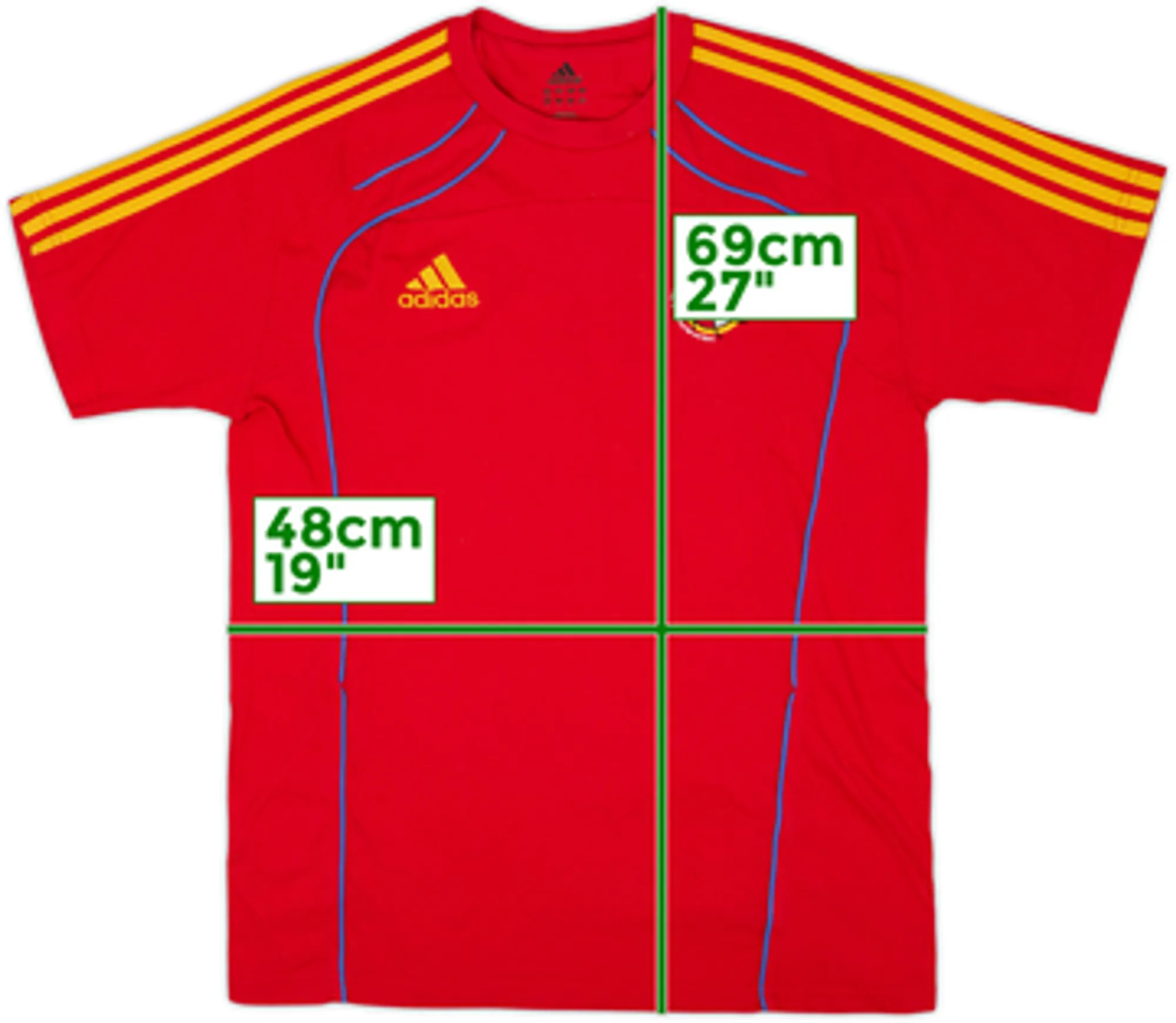 2009-10 Spain adidas Cotton Tee - 6/10 - (M)