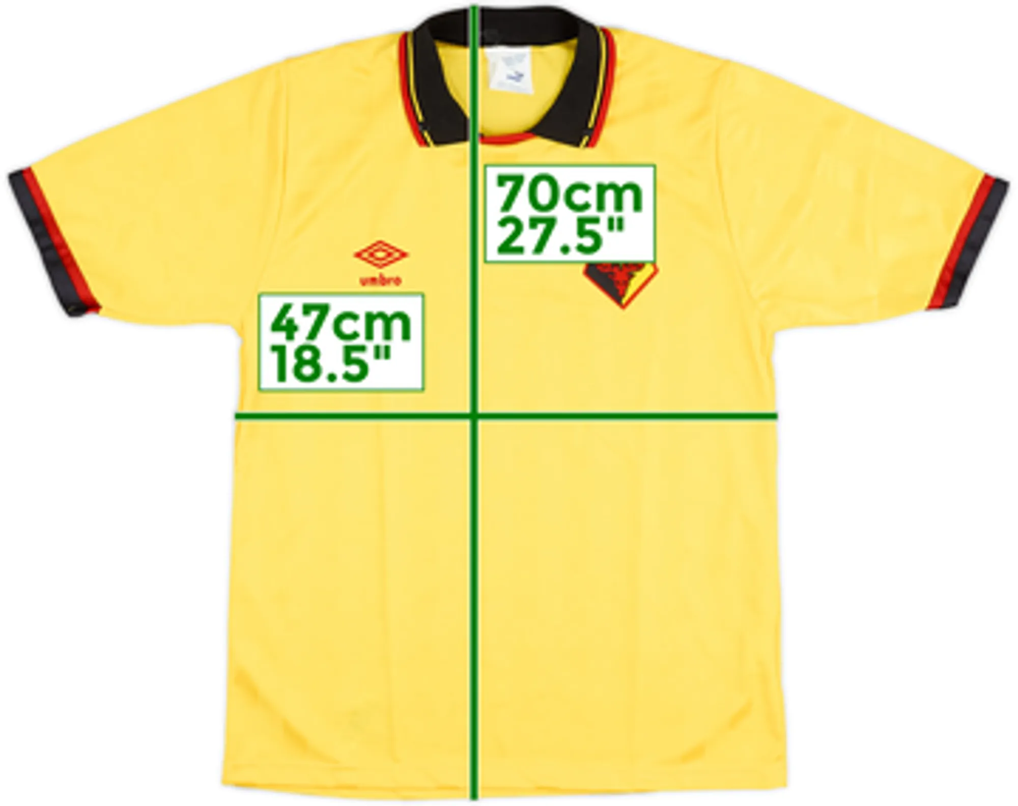 1989-91 Watford Home Shirt - 10/10 - (S)