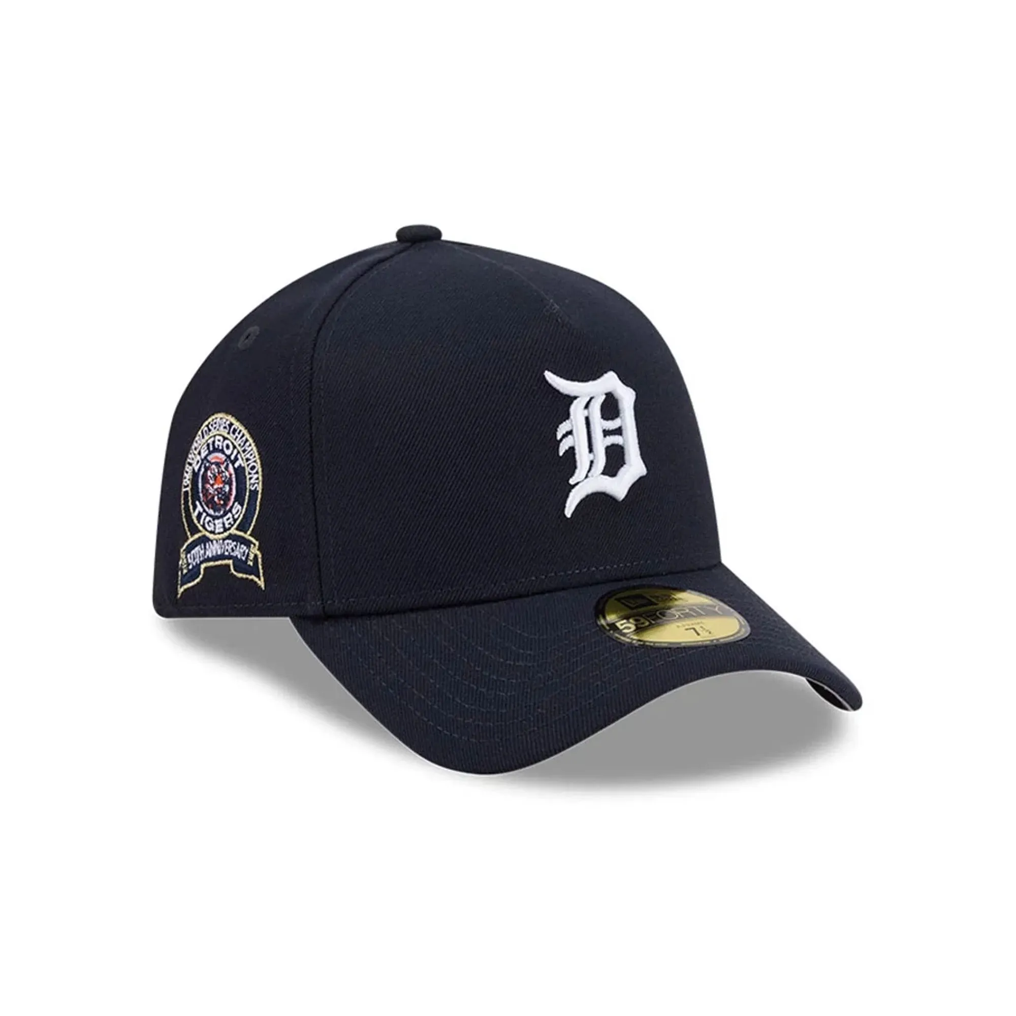 Detroit Tigers MLB Team Side Navy 59FORTY A-Frame Fitted Cap New Era Cap adult unisex