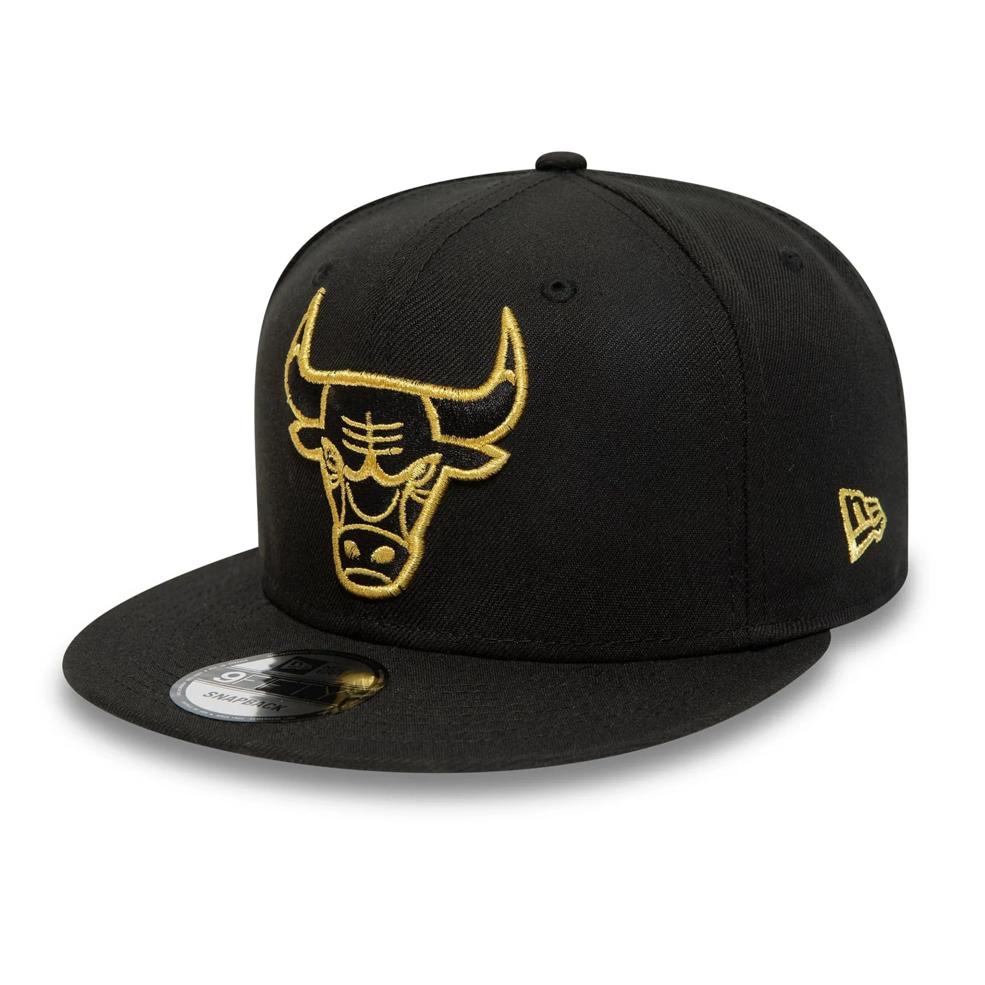 Chicago Bulls NBA Over To The Bulls Black And Gold 9FIFTY Snapback Adjustable Cap New Era Cap adult unisex