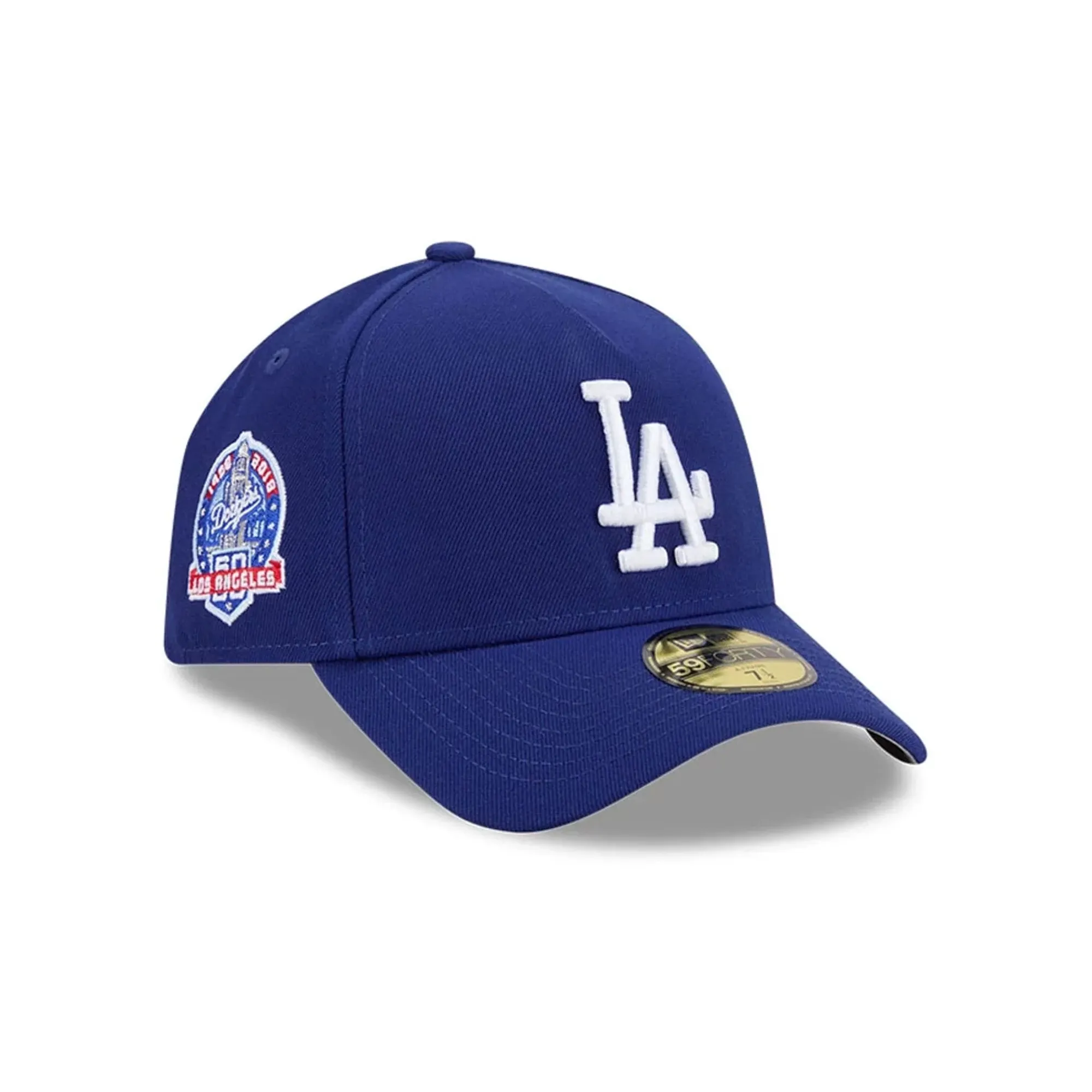 LA Dodgers MLB Team Side Dark Blue 59FORTY A-Frame Fitted Cap New Era Cap adult unisex