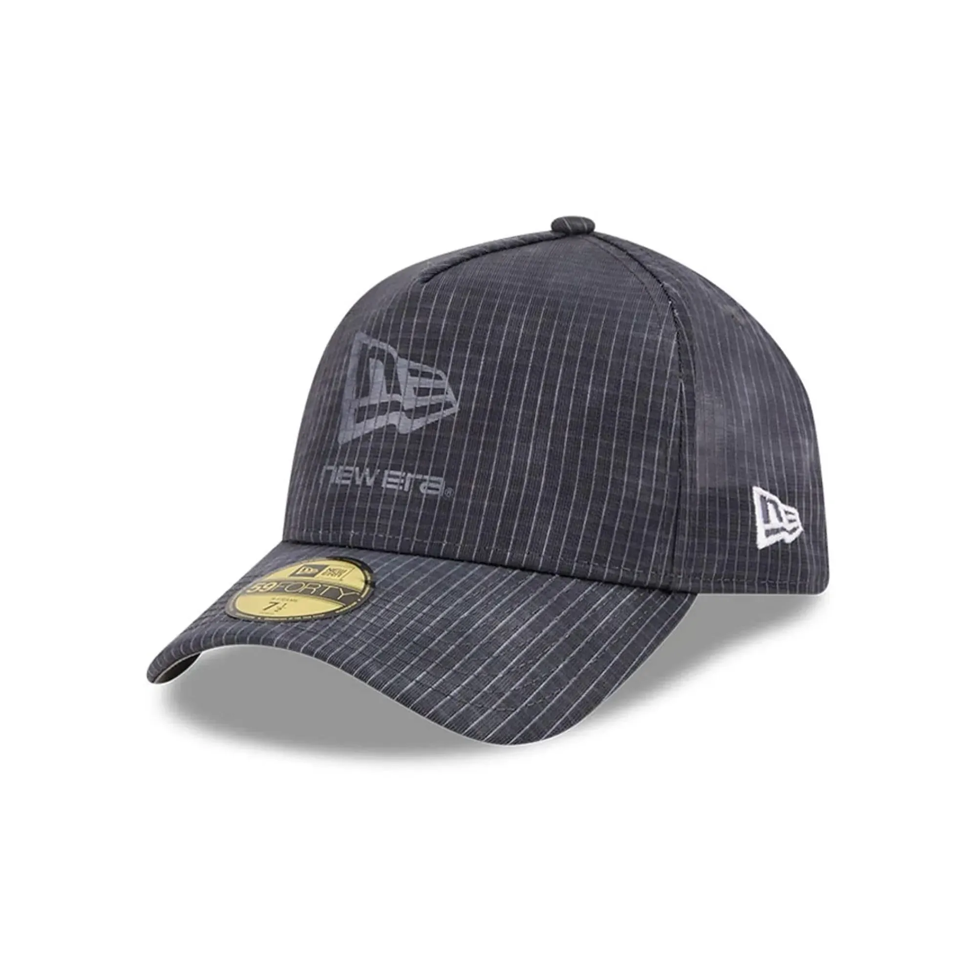 New Era Check Dark Grey 59FORTY A-Frame Fitted Cap adult unisex