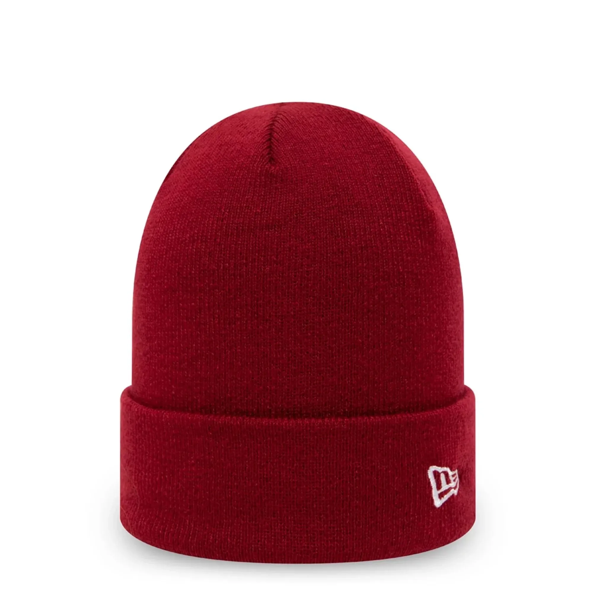 New Era Essential Maroon Cuff Beanie Hat adult unisex