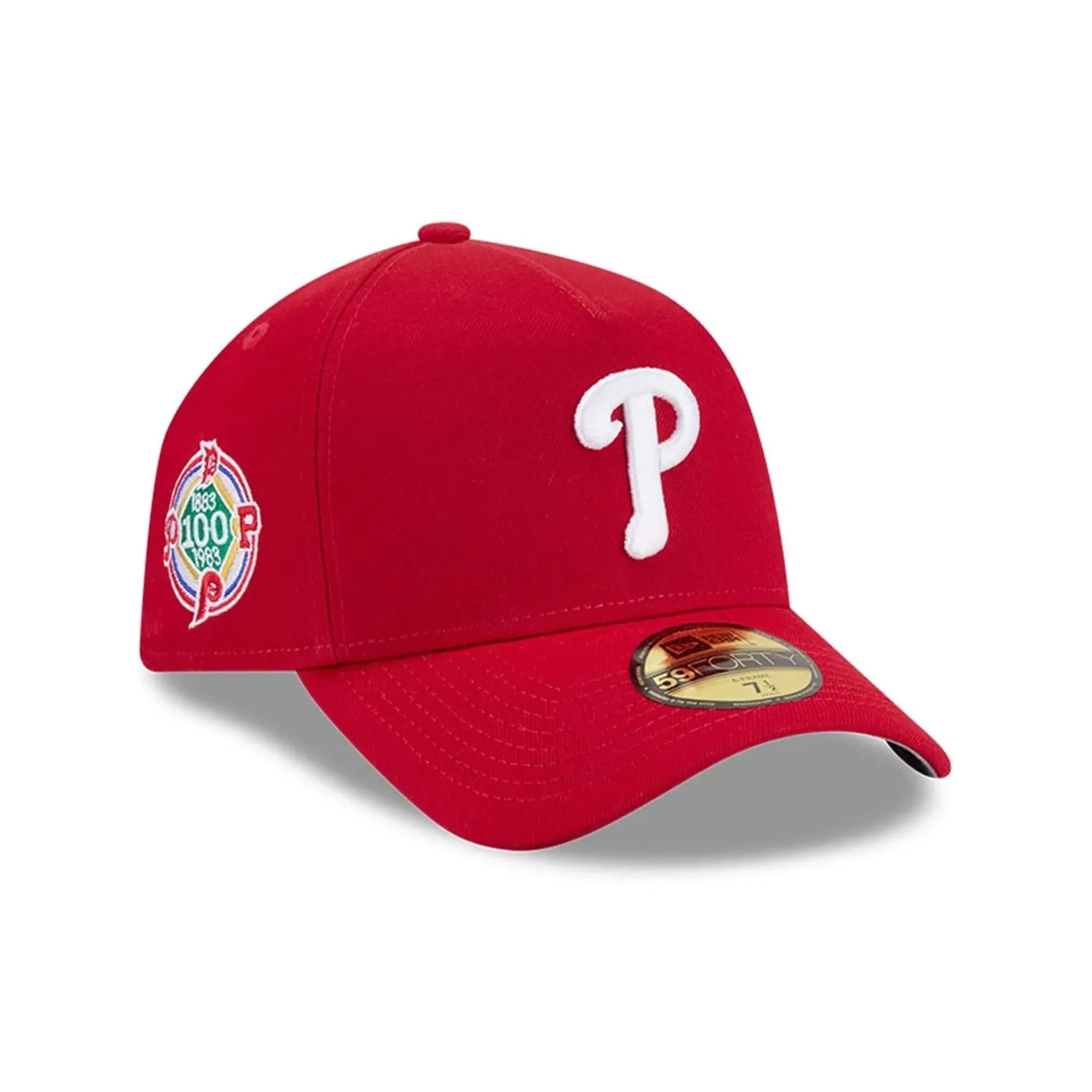 Philadelphia Phillies MLB Team Side Red 59FORTY A-Frame Fitted Cap New Era Cap adult unisex