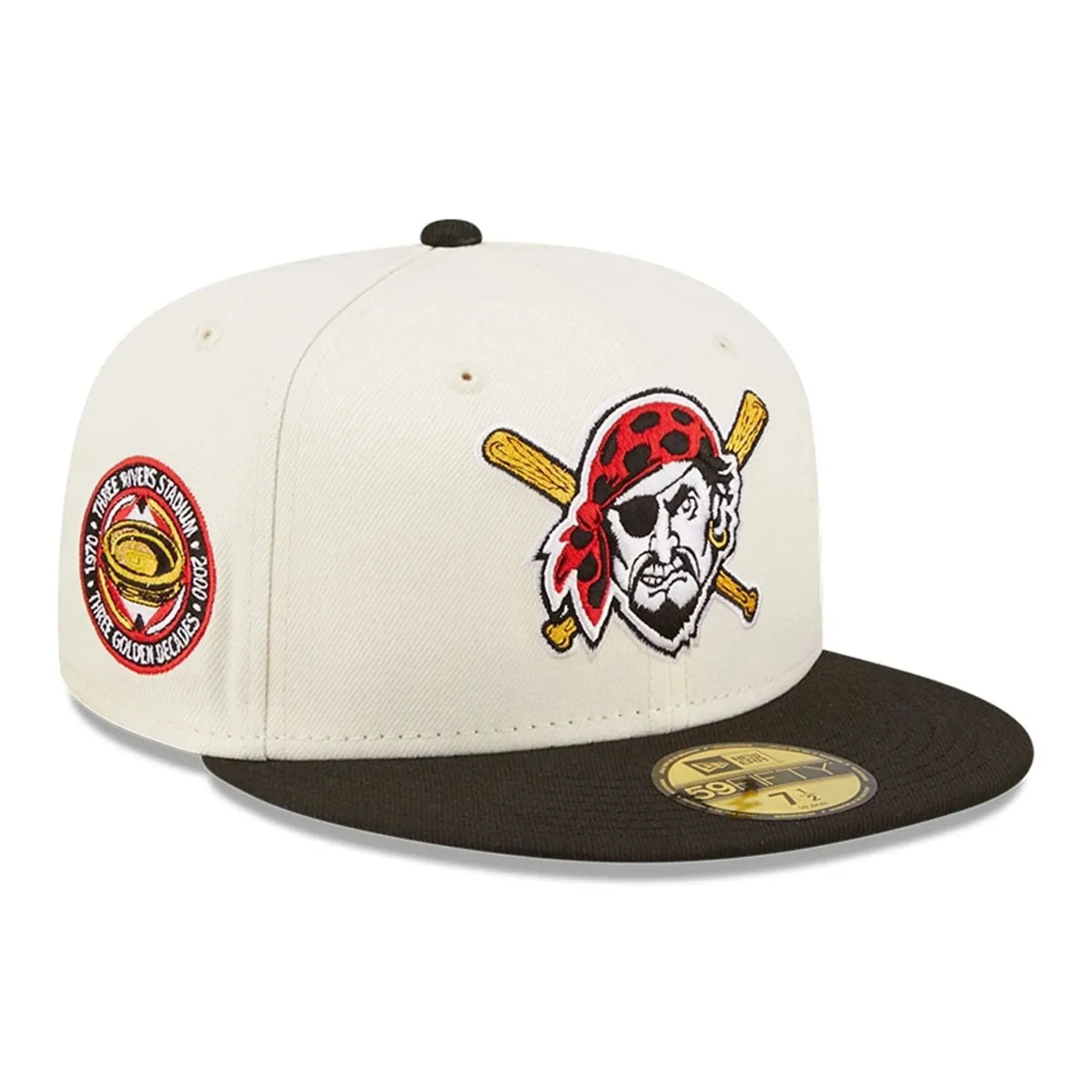 Pittsburgh Pirates Chrome White 59FIFTY Fitted Cap New Era Cap adult unisex