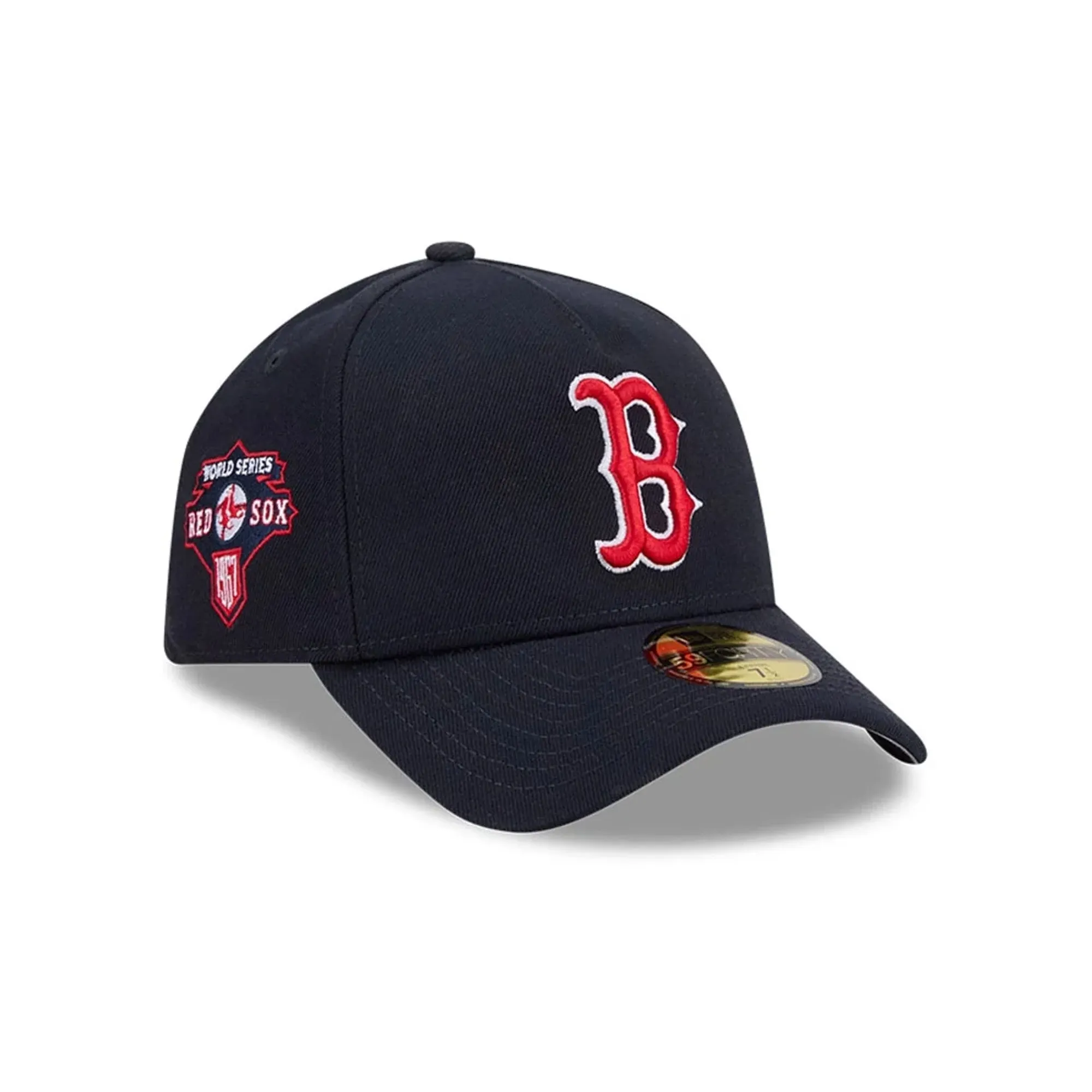 Red Sox MLB Team Side Navy 59FORTY A-Frame Fitted Cap New Era Cap adult unisex