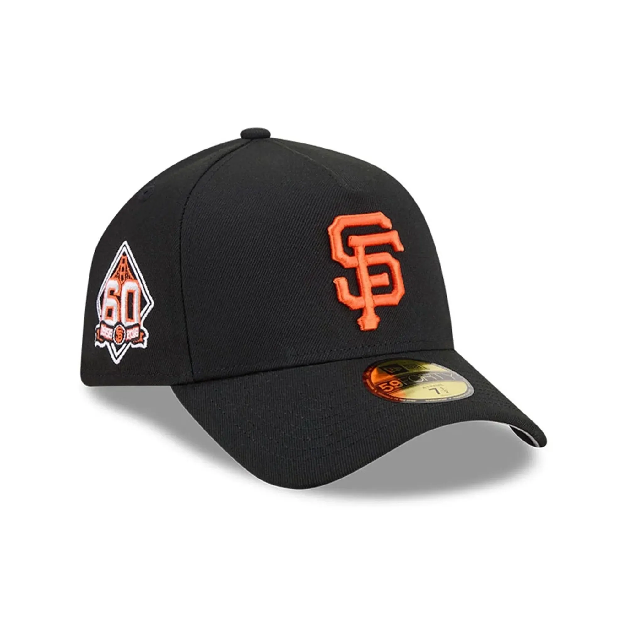 San Francisco Giants MLB Team Side Black 59FORTY A-Frame Fitted Cap New Era Cap adult unisex