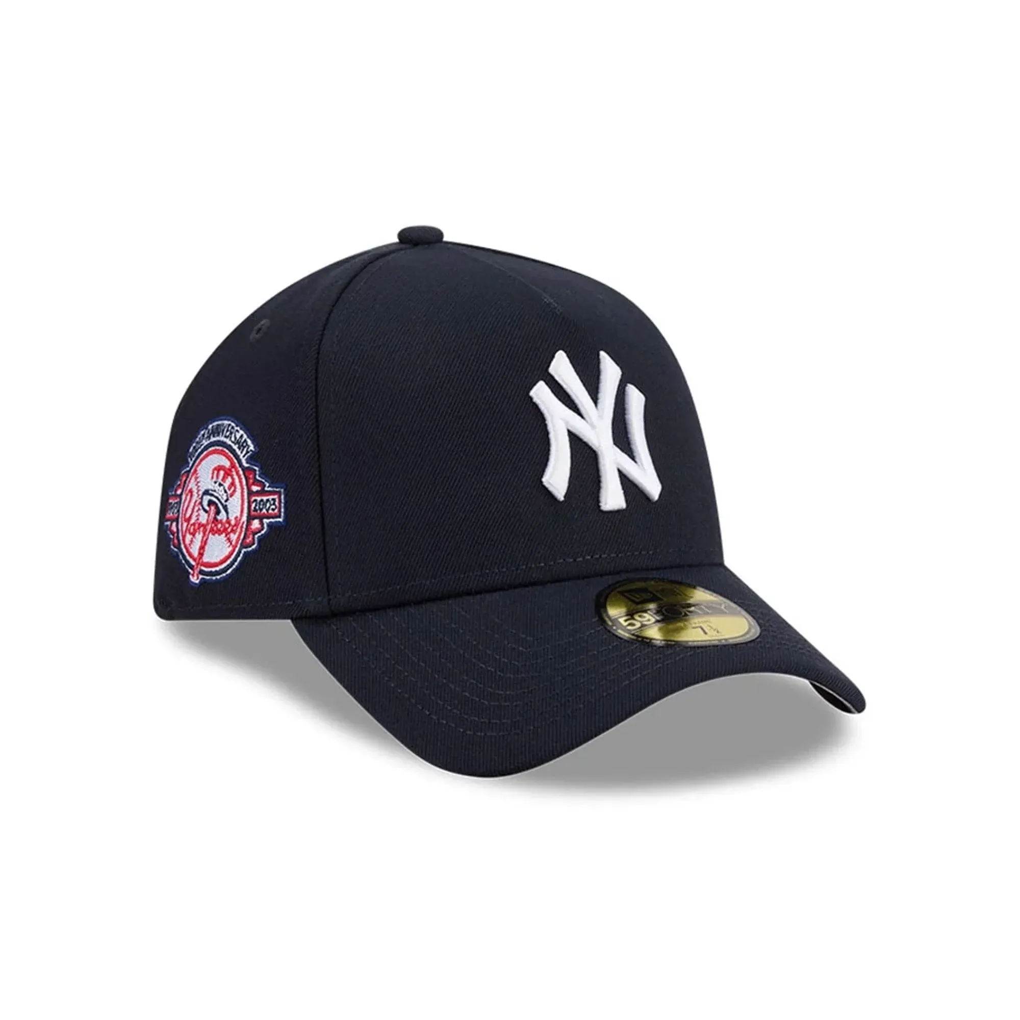 Yankees MLB Team Side Navy 59FORTY A-Frame Fitted Cap New Era Cap adult unisex