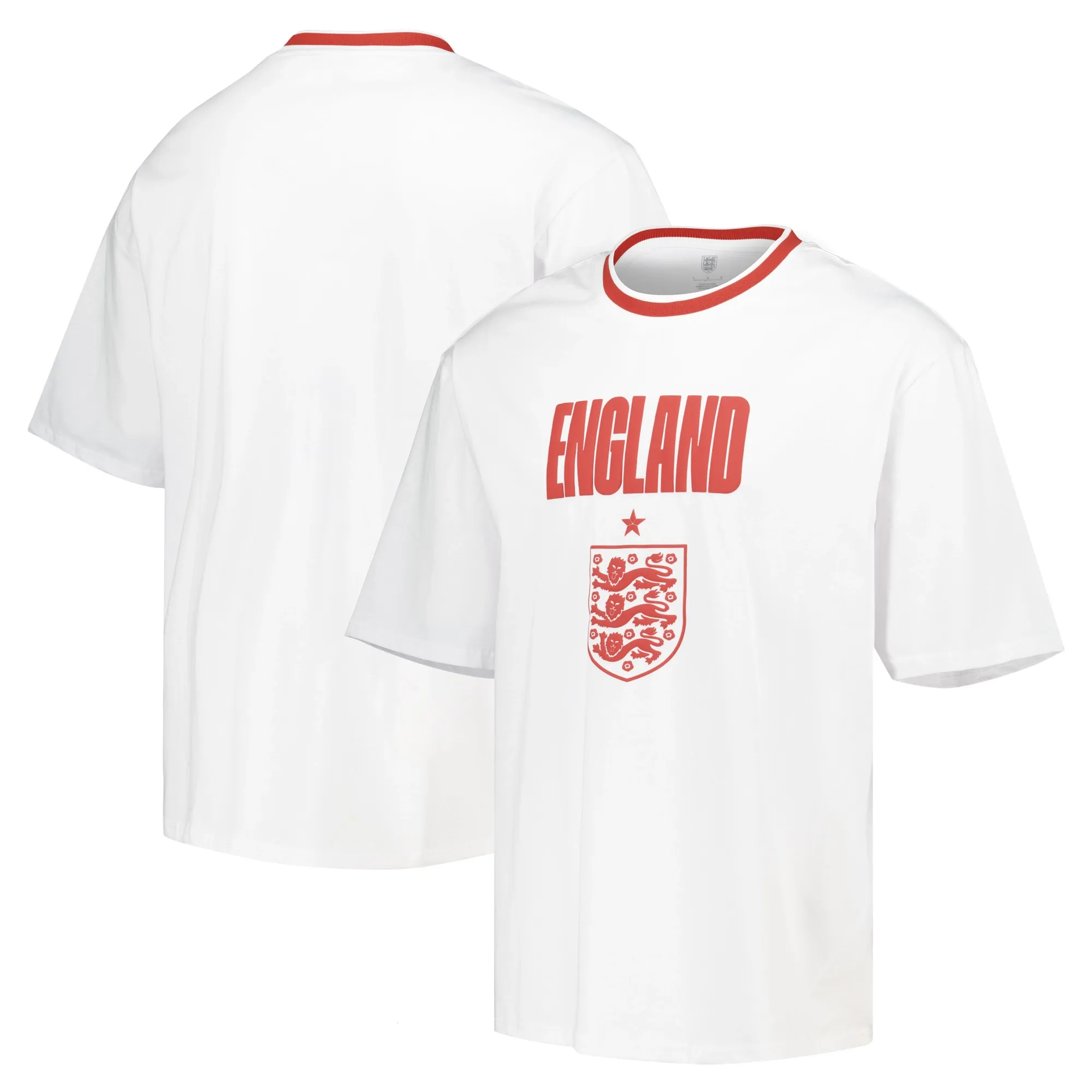 England Lock-Up Graphic T-Shirt - White