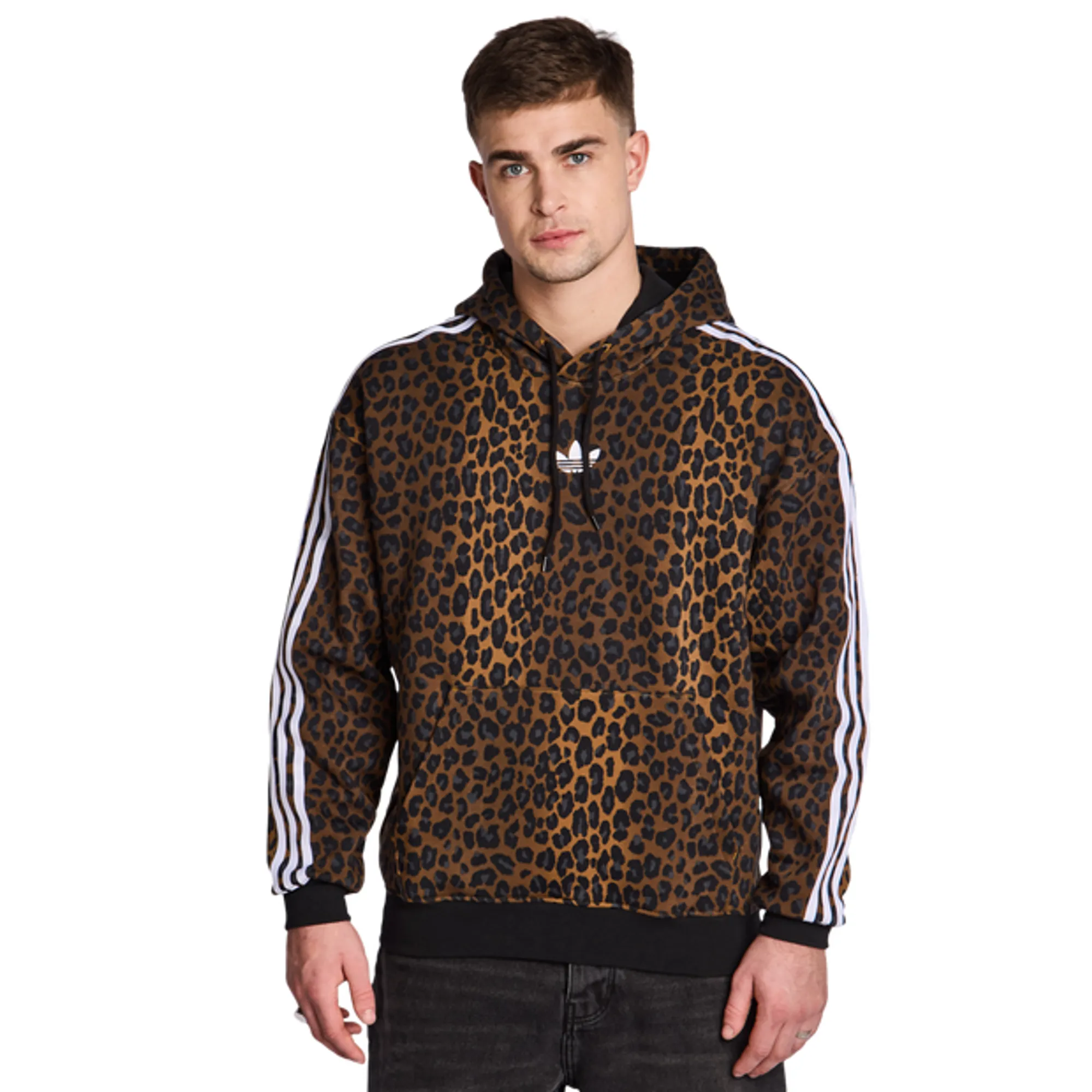 Adidas  Men Hoodies - Brown