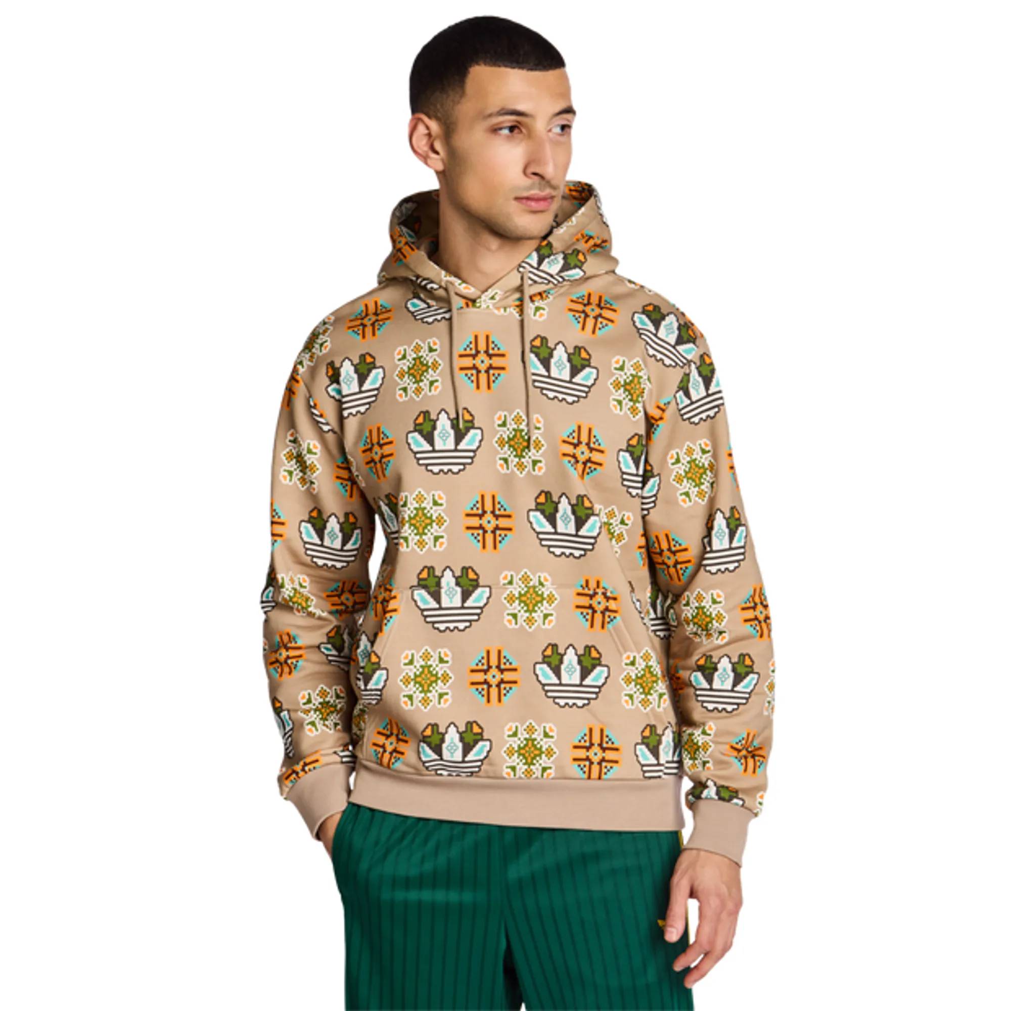 Adidas  Men Hoodies - Brown