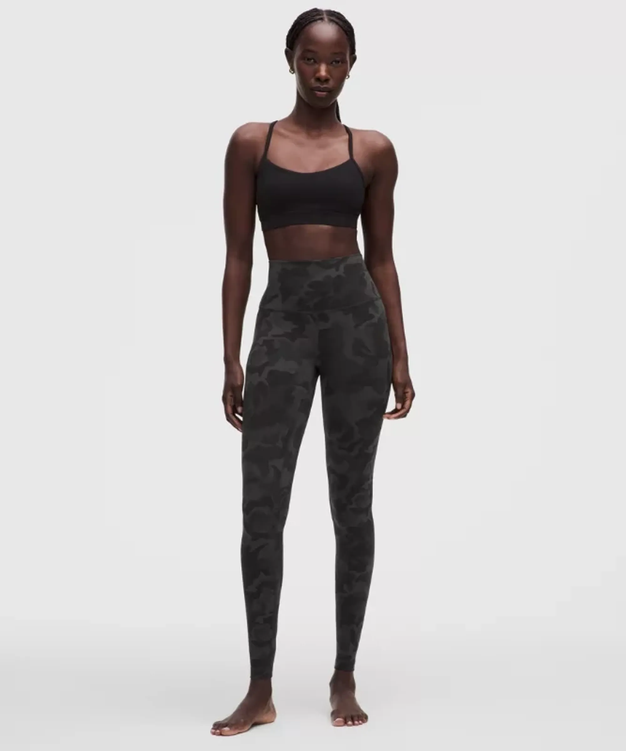 lululemon – Women's Align High-Rise Pants – 28" – Color Camo/Black – Size 6