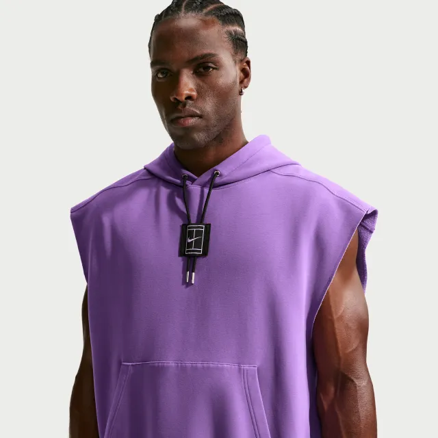 NikeCourt Slam Men's Tennis Sleeveless Pullover Hoodie - Purple