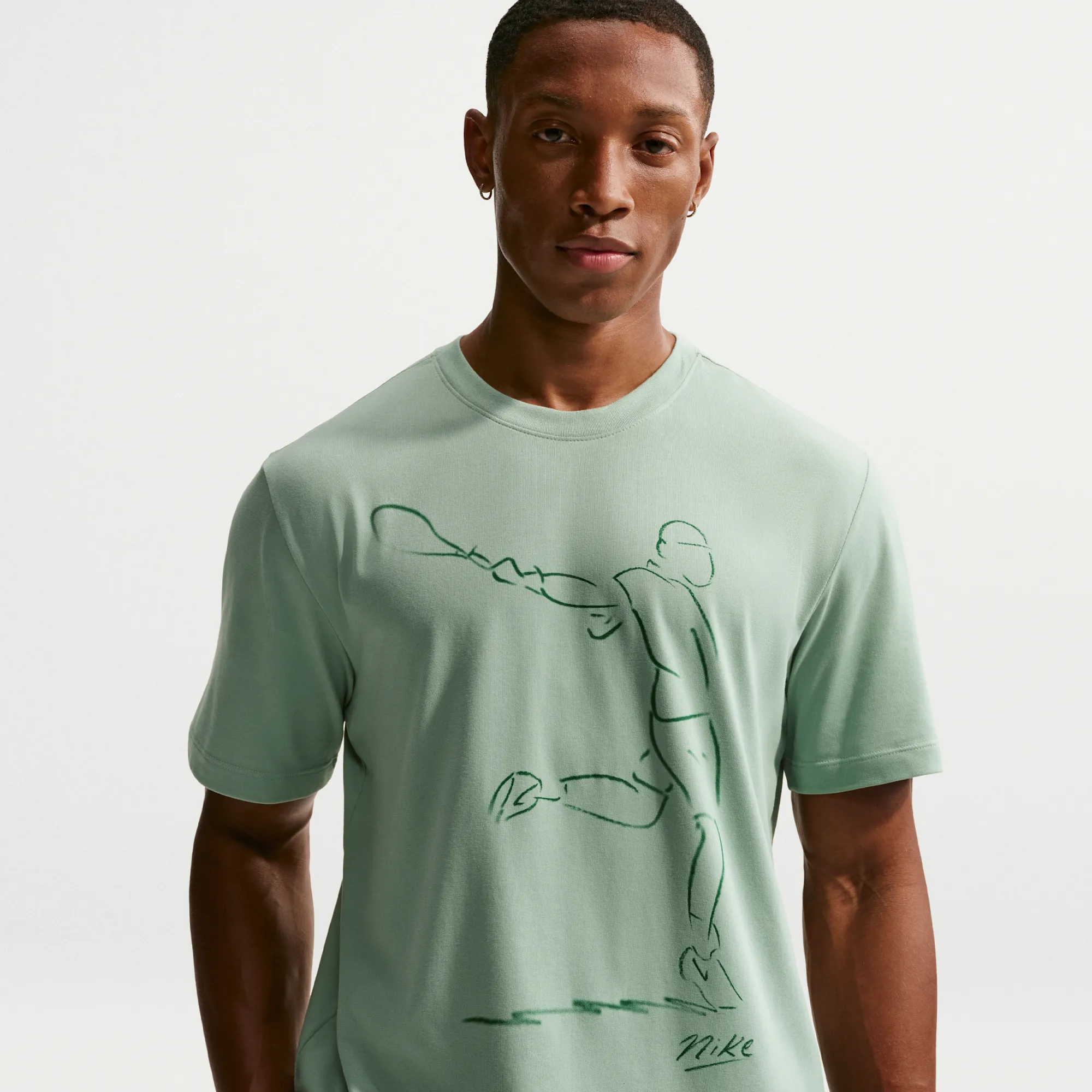 NikeCourt Men's Dri-FIT Tennis T-Shirt - Green