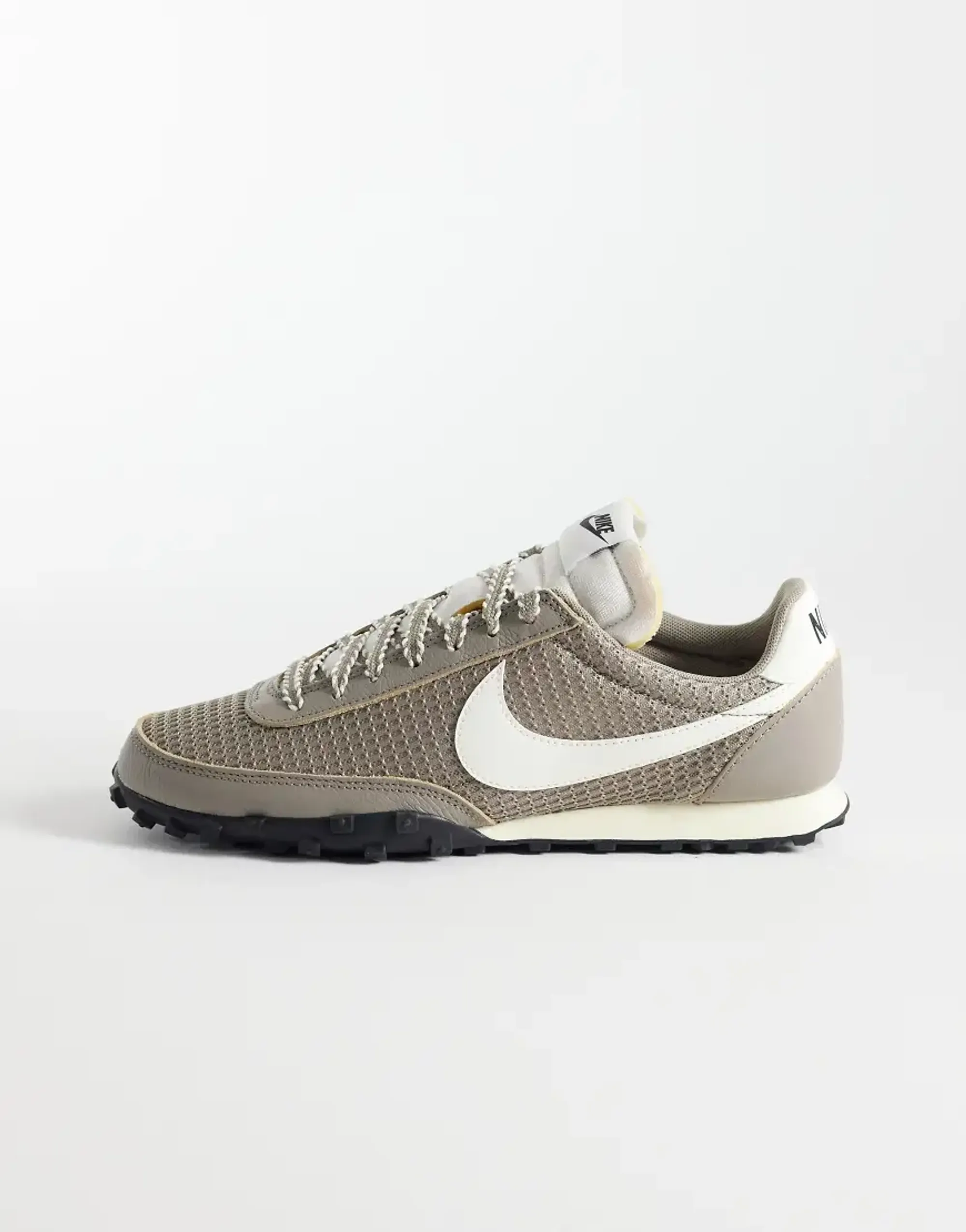 Nike Waffle Racer Mesh Trainers In Washed Grey