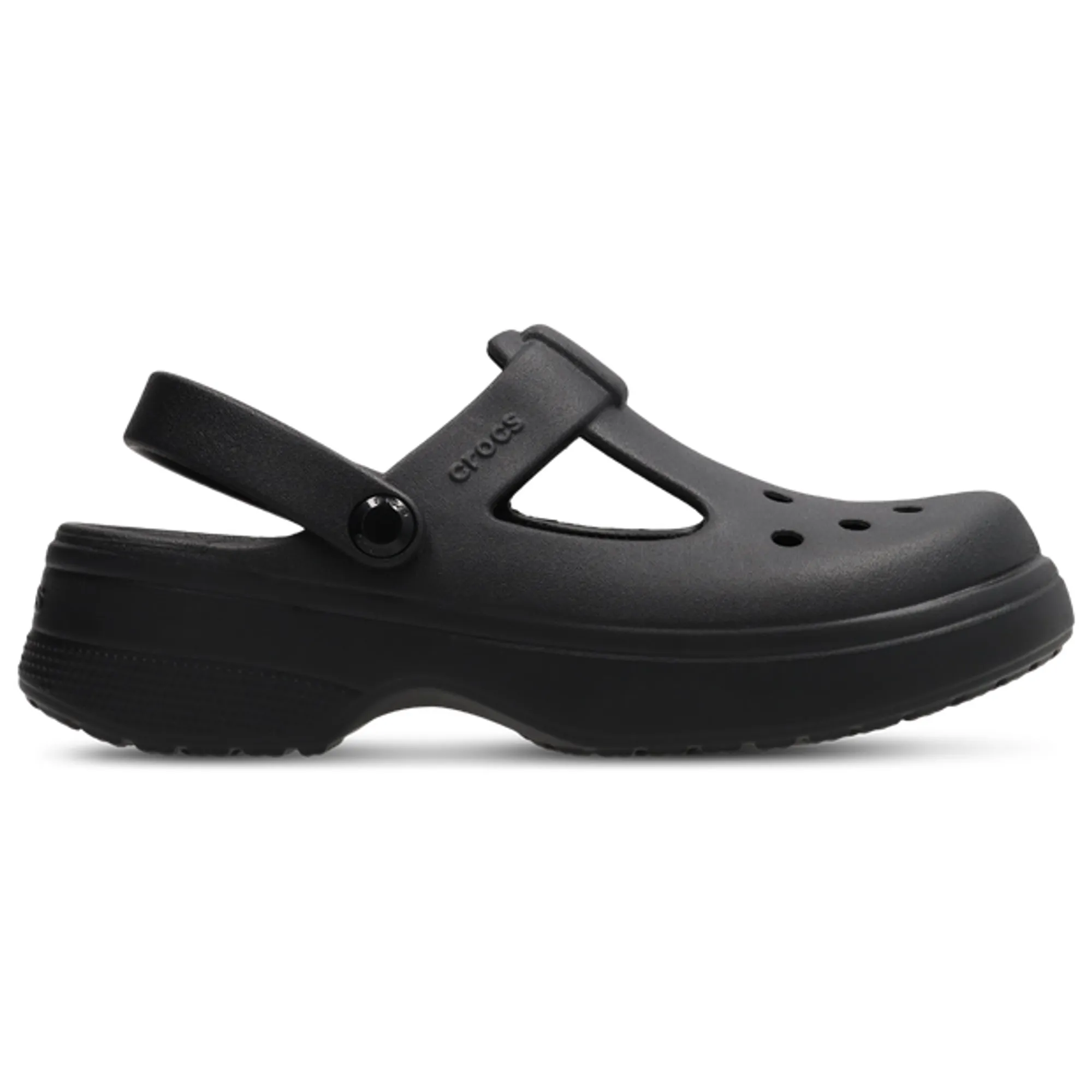 Crocs Classic|Clog|Classic Mary Jane Clog Toddler Trainers - Black