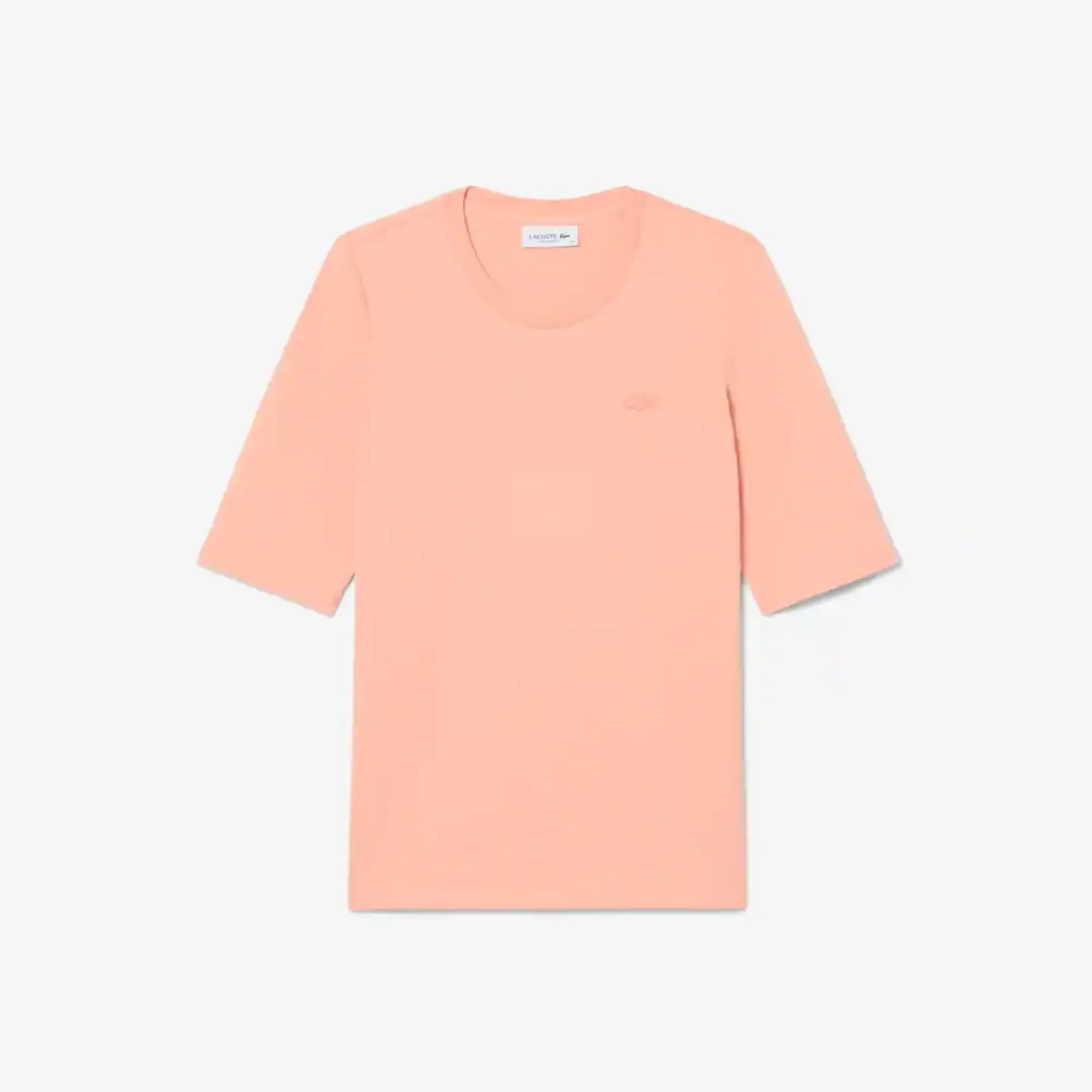 Lacoste Soft Cotton Three Quarter Sleeve T-shirt - Coral Pink