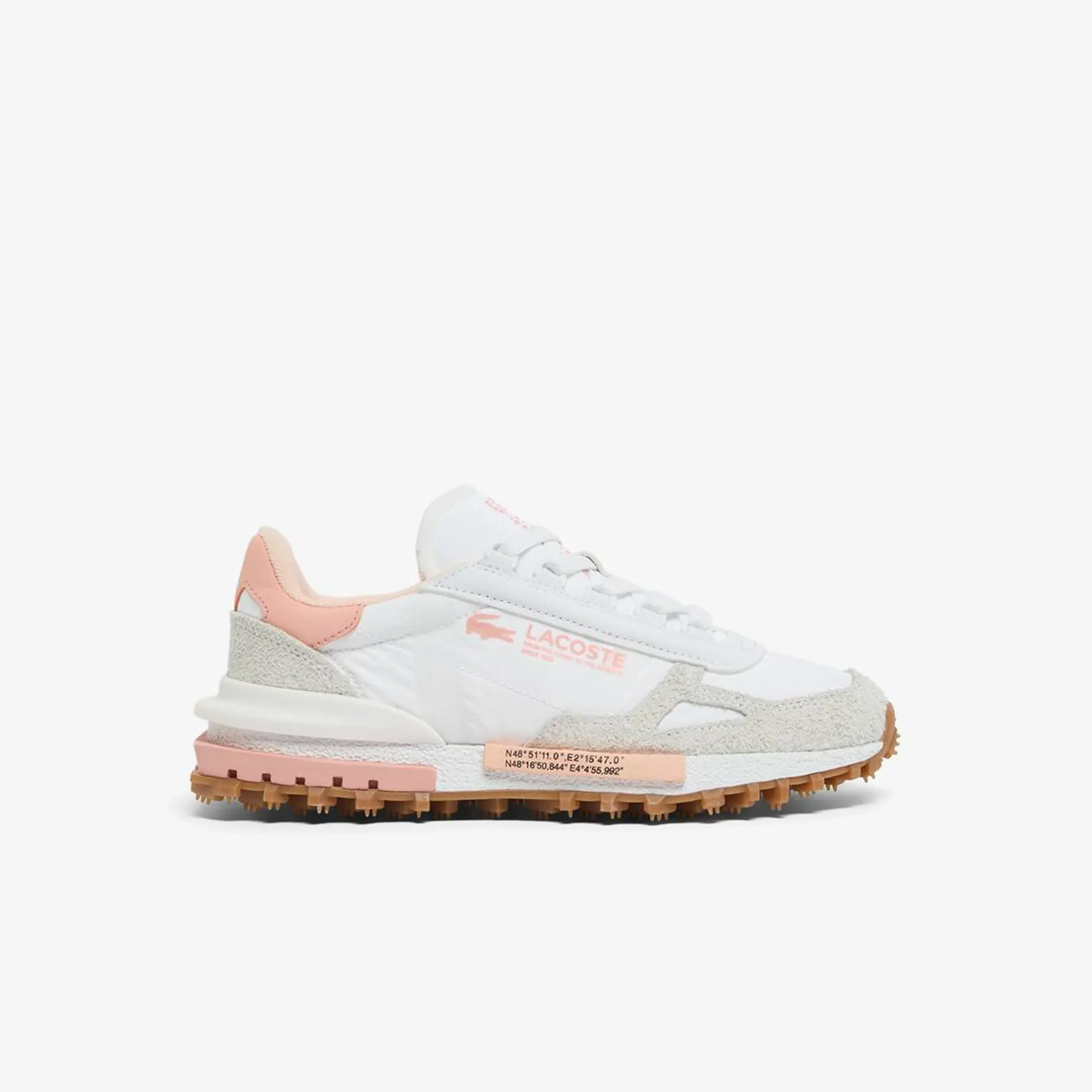Lacoste Women's Elite Active Sneakers - White & Light Pink