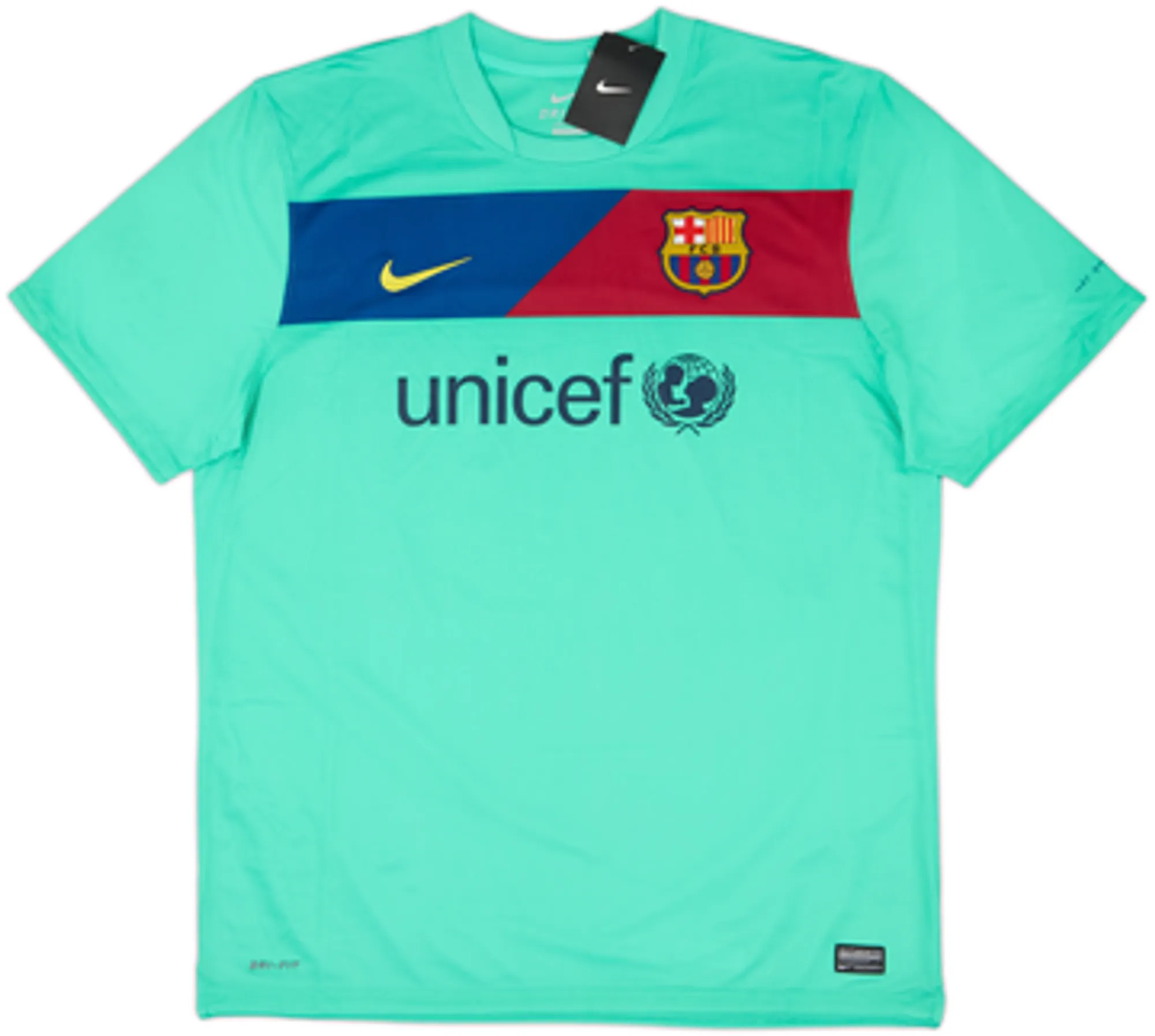 2010-11 Barcelona Authentic Away Shirt Messi #10 (XL)
