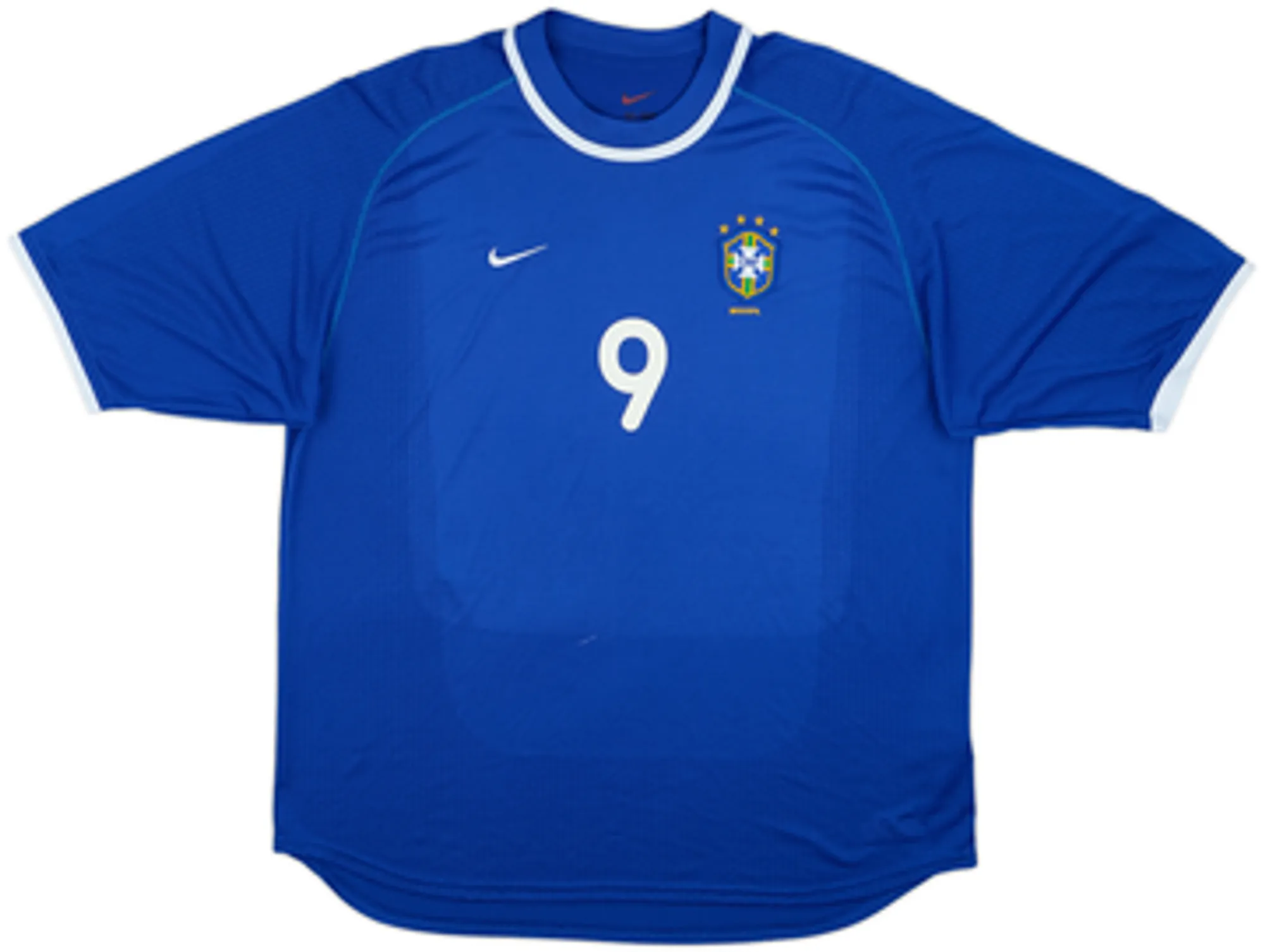 2000-02 Brazil Away Shirt Ronaldo #9 - 6/10 - (XL)