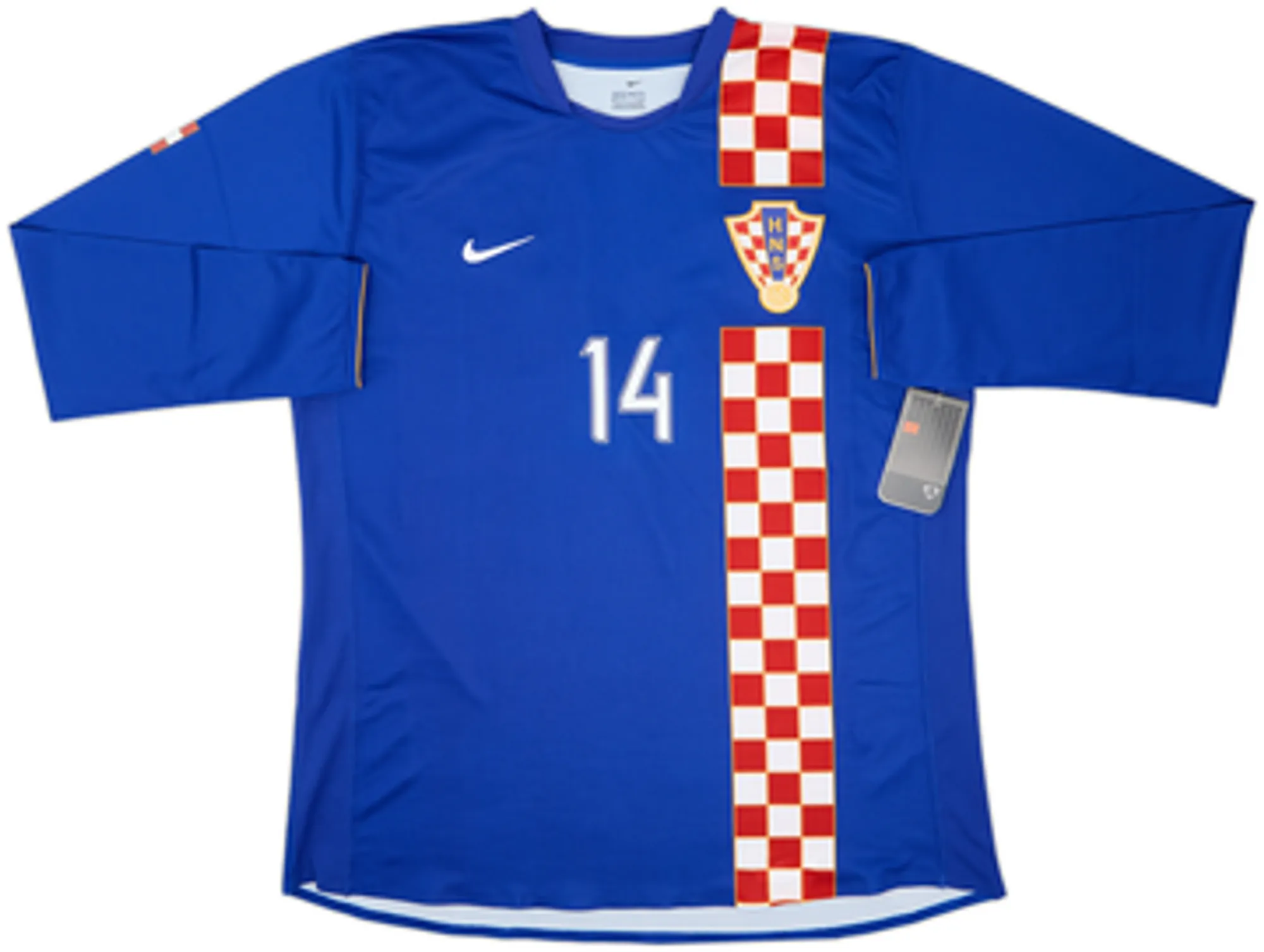 2006-08 Croatia Player Issue Away L/S Shirt Modric #14 (XL)
