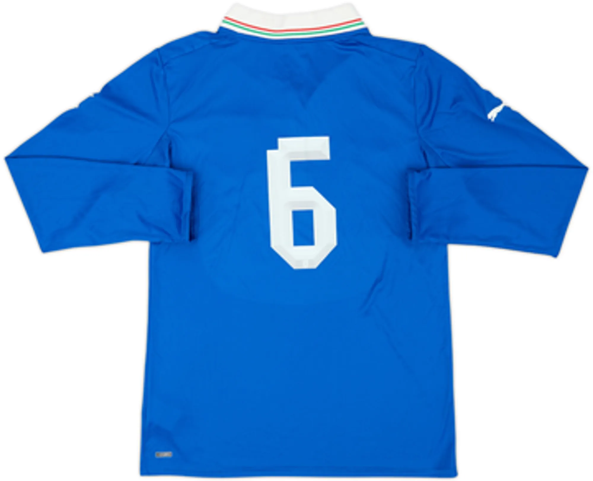 2012-13 Italy Player Issue Home L/S Shirt #6 - 8/10 - (L)