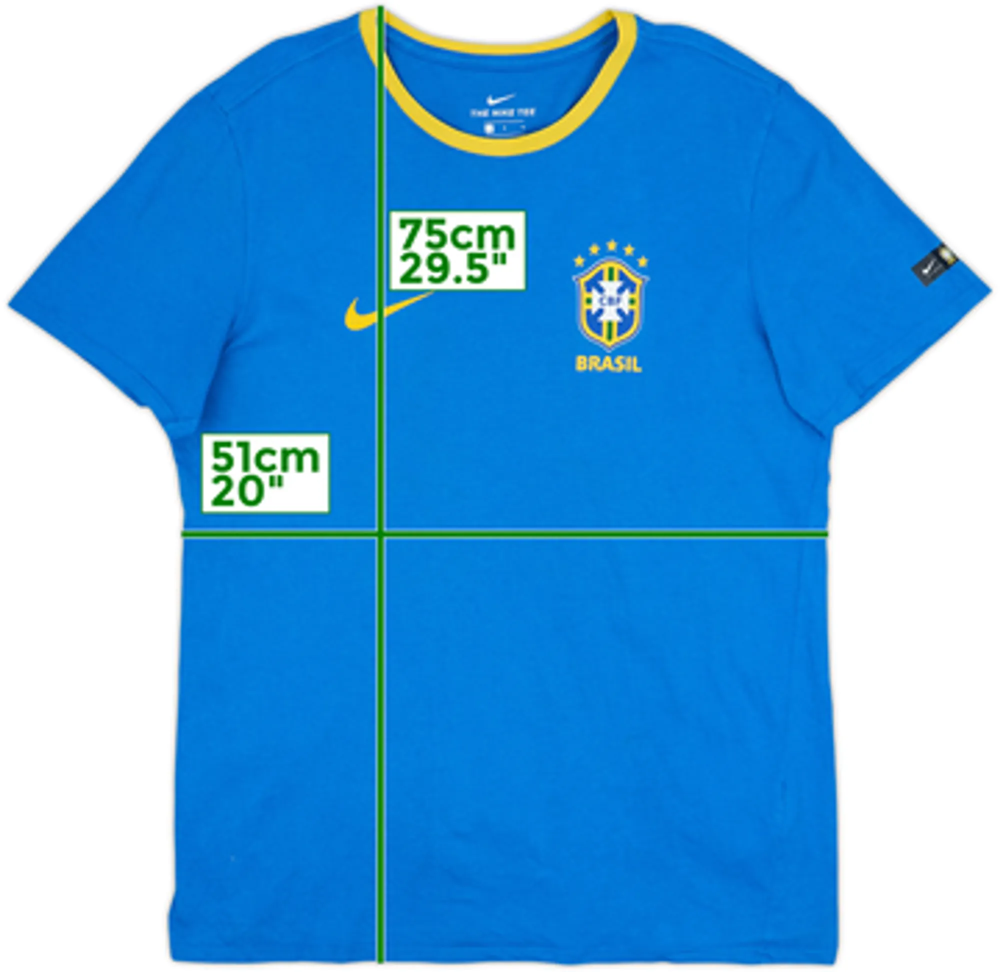 2018 Brazil Nike Cotton Tee - 8/10 - (L)