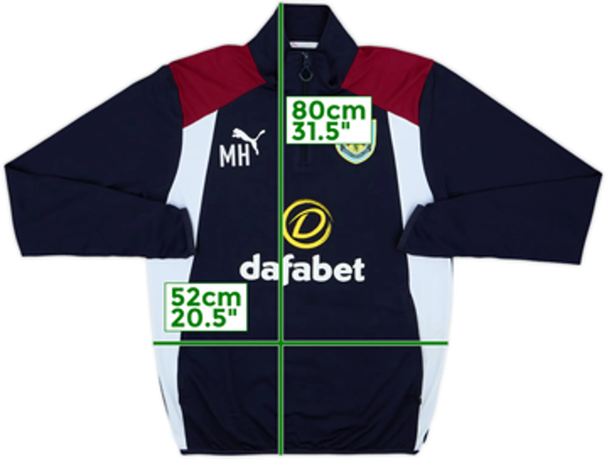2016-17 Burnley Staff Issue Puma 1/4 Zip Training Top MH - 7/10 - (L)