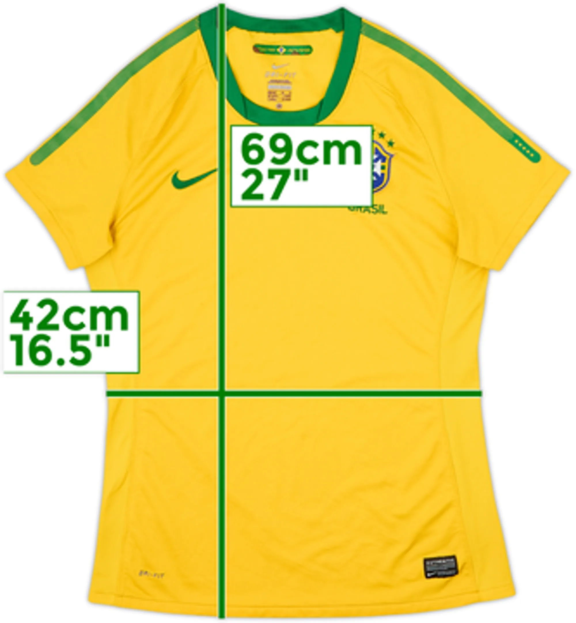 2010-11 Brazil Home Shirt - 5/10 - (Women's M)