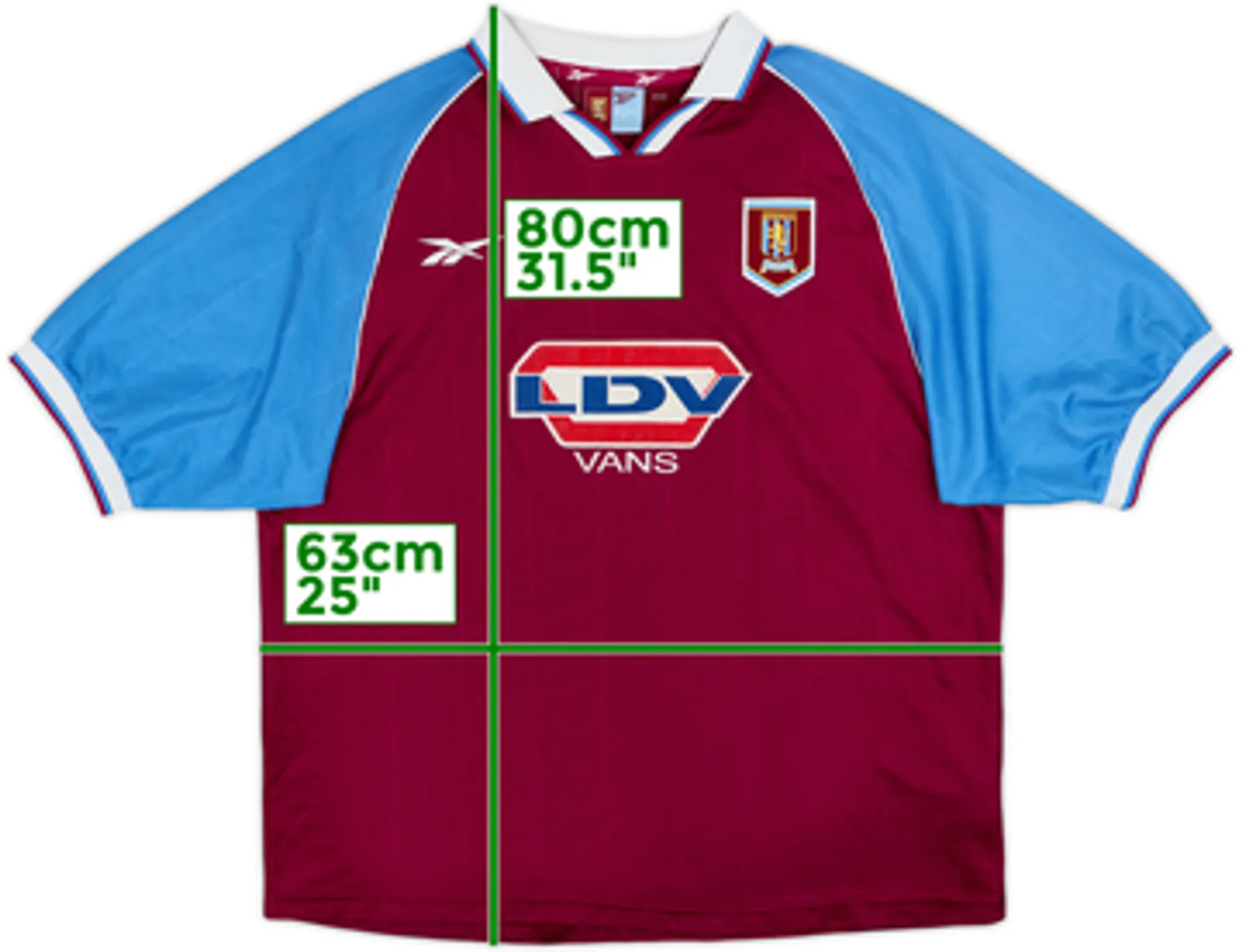 1998-99 Aston Villa Home Shirt - 8/10 - (XL)