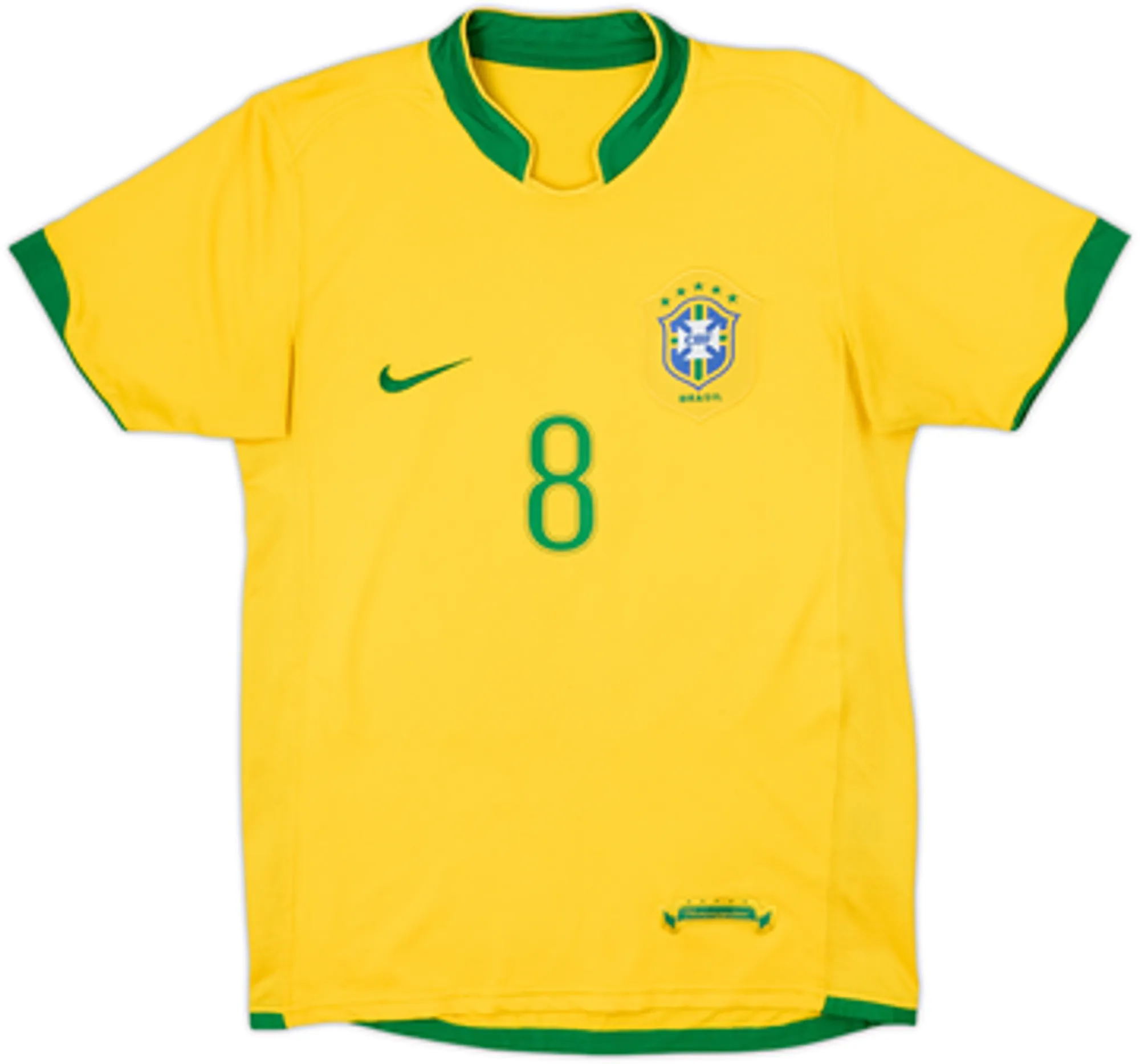 2006-08 Brazil Home Shirt Kaka #8 - 6/10 - (M)