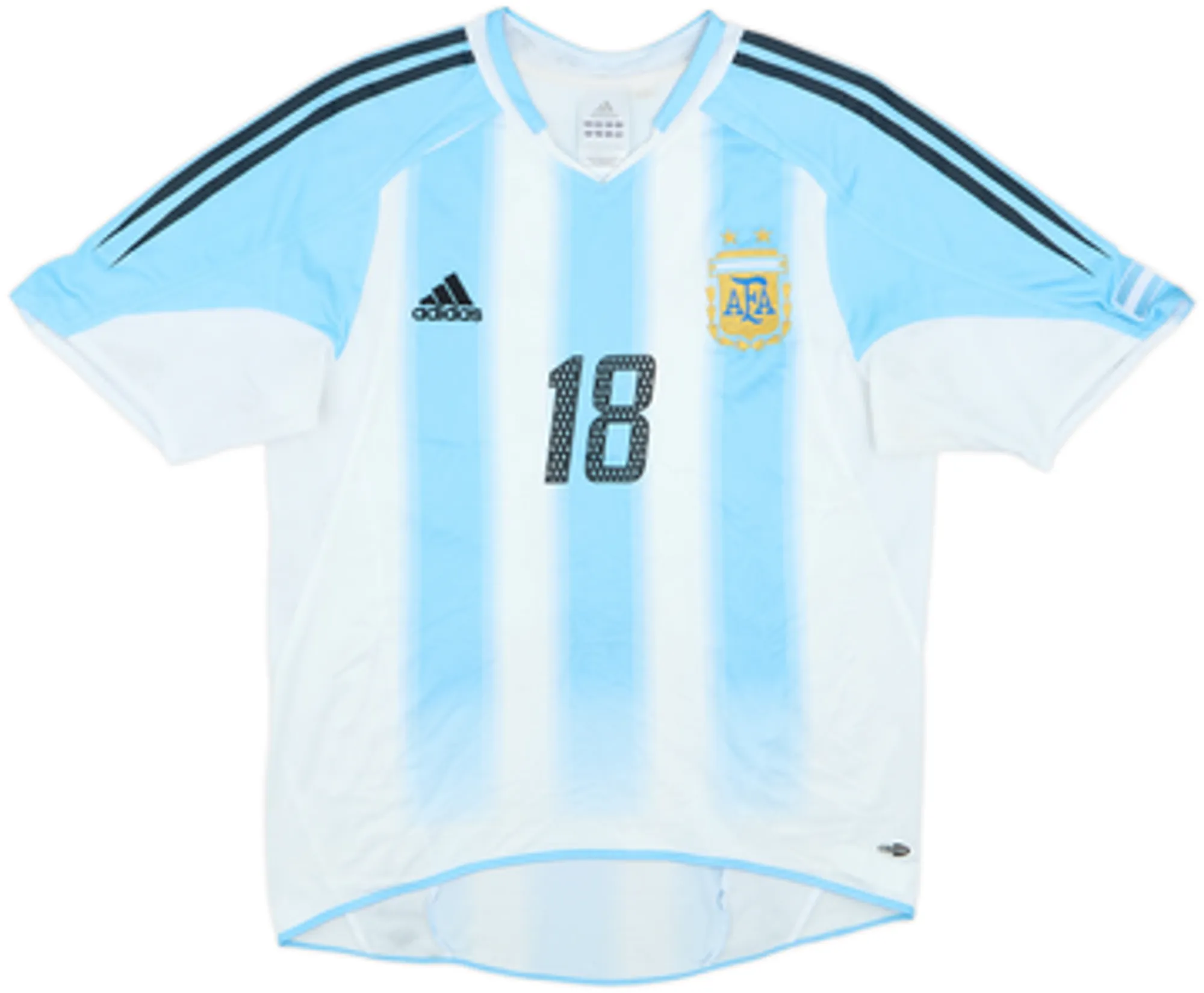 2004-05 Argentina Home Shirt Messi #18 - 8/10 - (S)