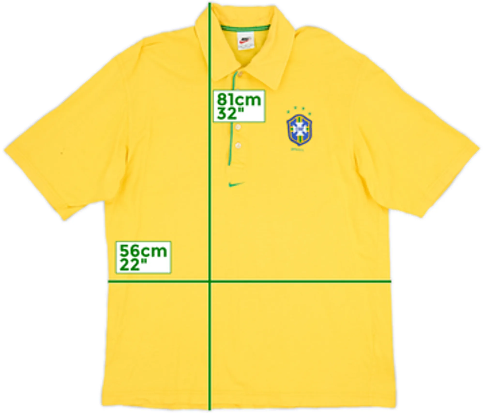 2000-02 Brazil Nike Polo Shirt - 6/10 - (M)