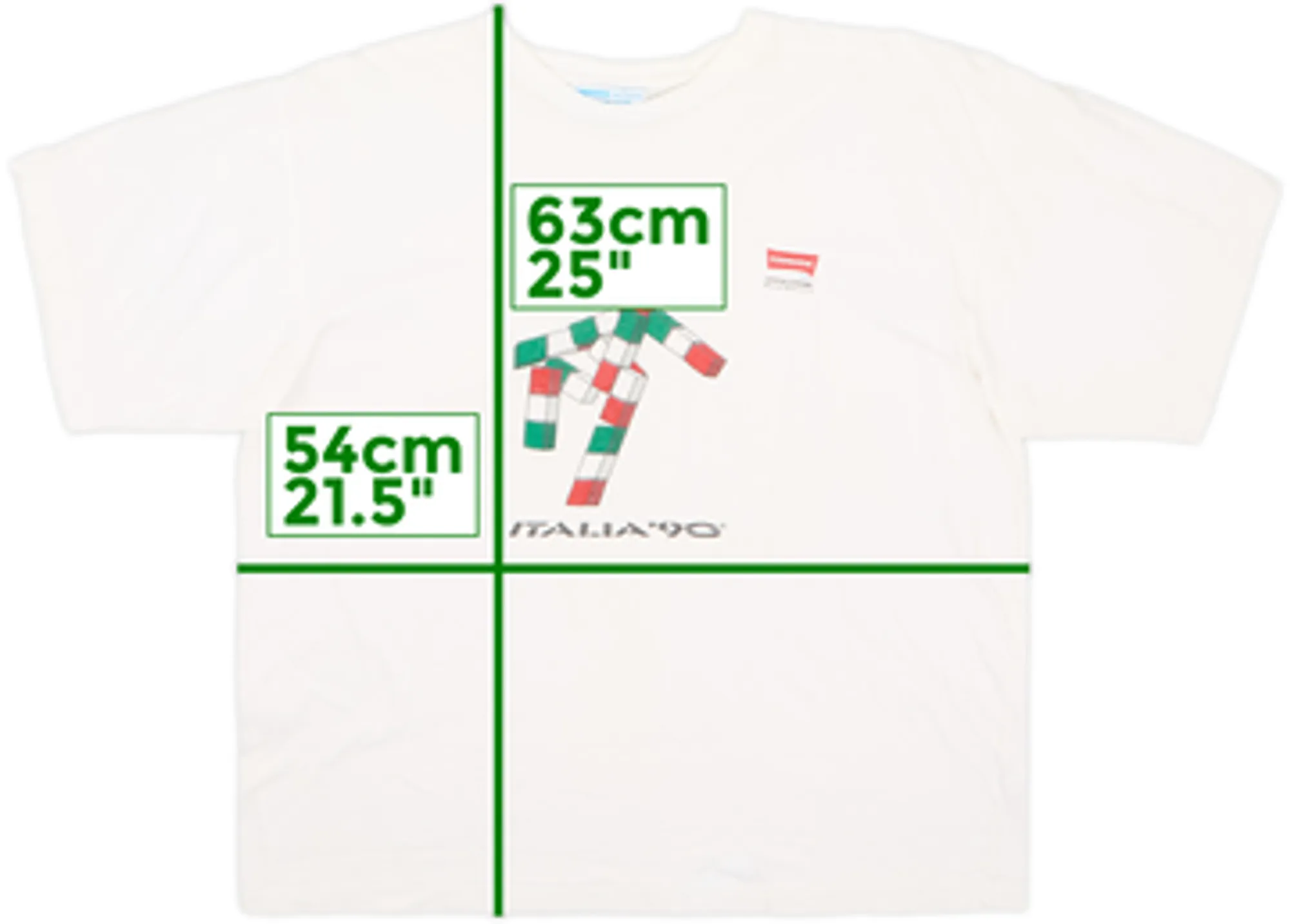 1990 Italia 90 Graphic Tee - 8/10 - (XL)