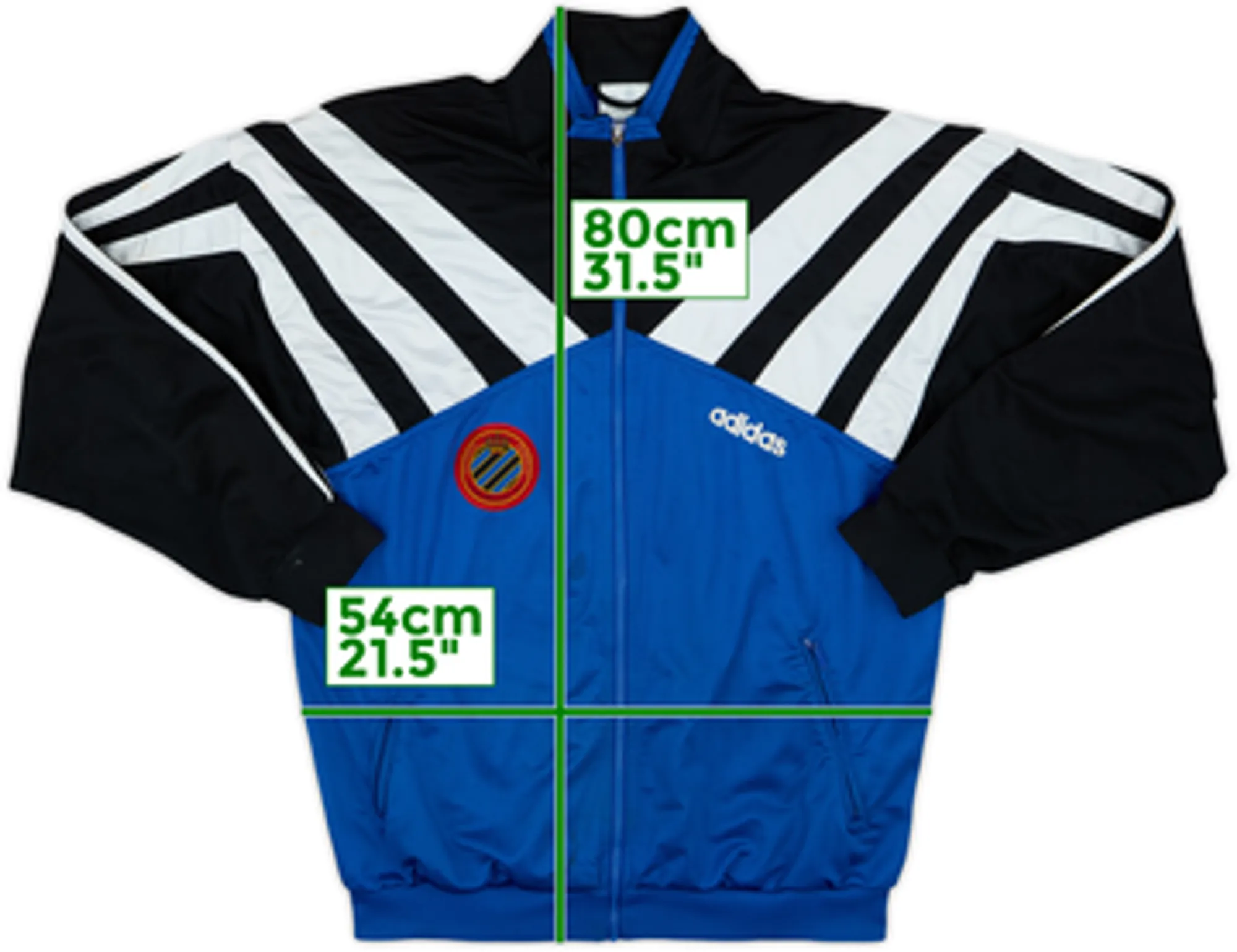 1995-96 Club Brugge adidas Track Jacket - 6/10 - (XL)