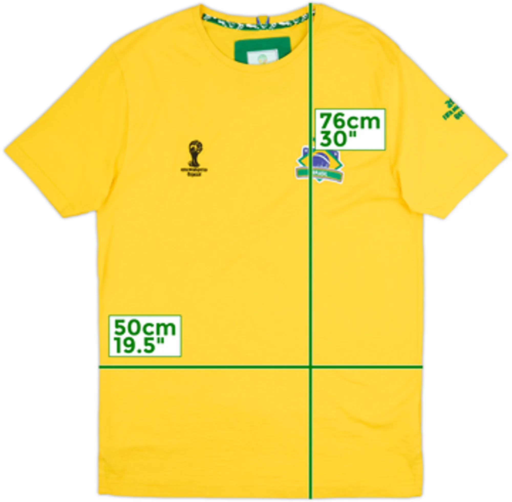 2014 Brazil World Cup Cotton Tee - 8/10 - (M)