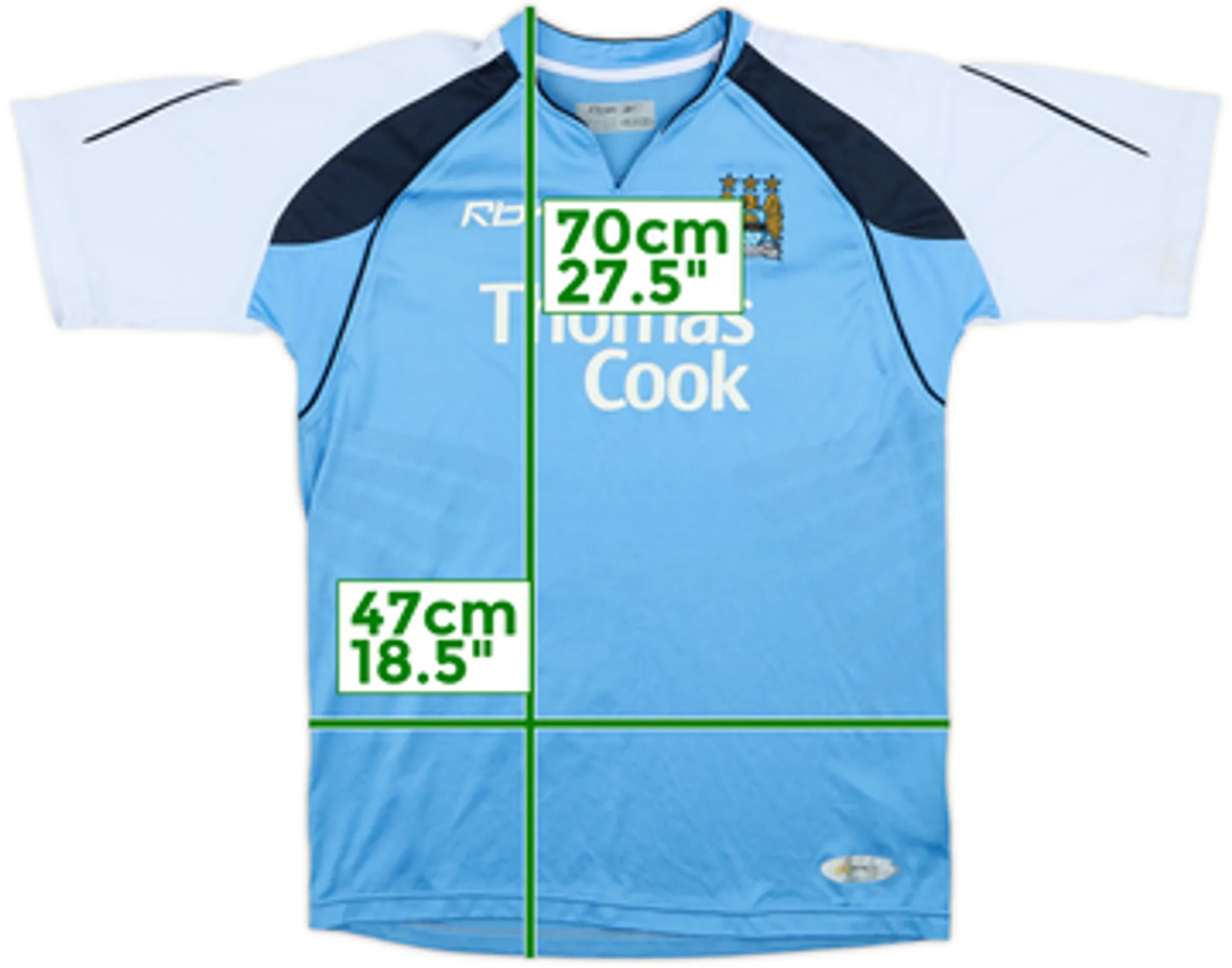 2006-07 Manchester City Home Shirt - 7/10 - (M)