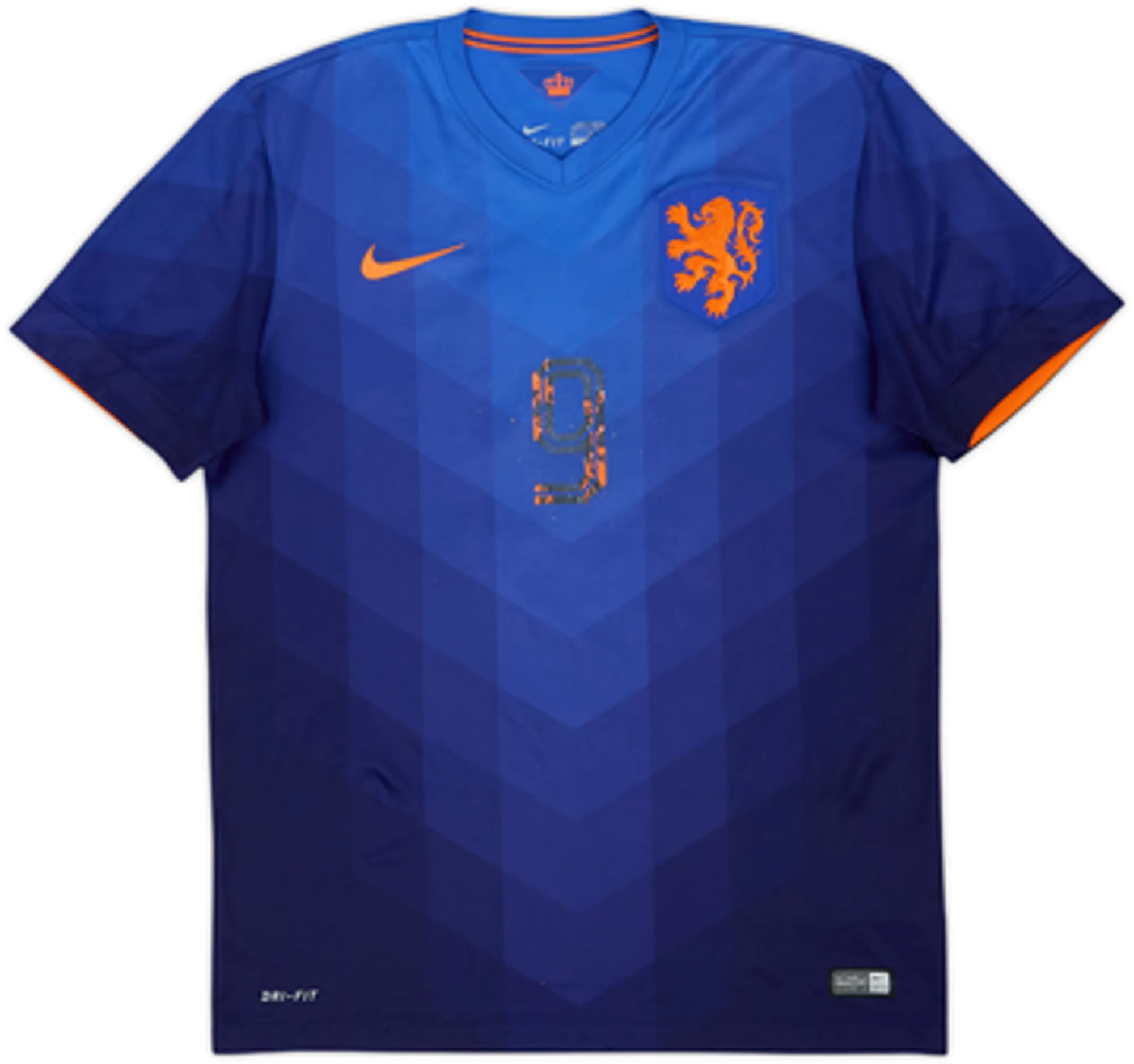 2014-15 Netherlands Away Shirt V.Persie #9 - 4/10 - (M)