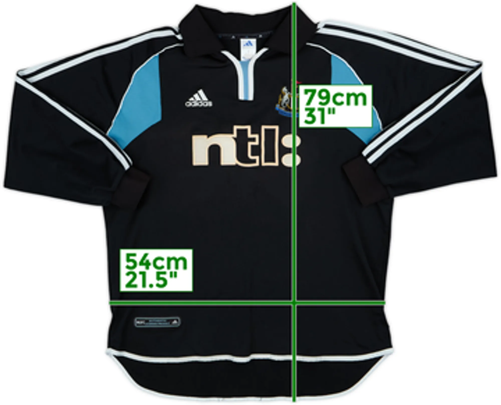 2000-01 Newcastle Away L/S Shirt - 8/10 - (XL)