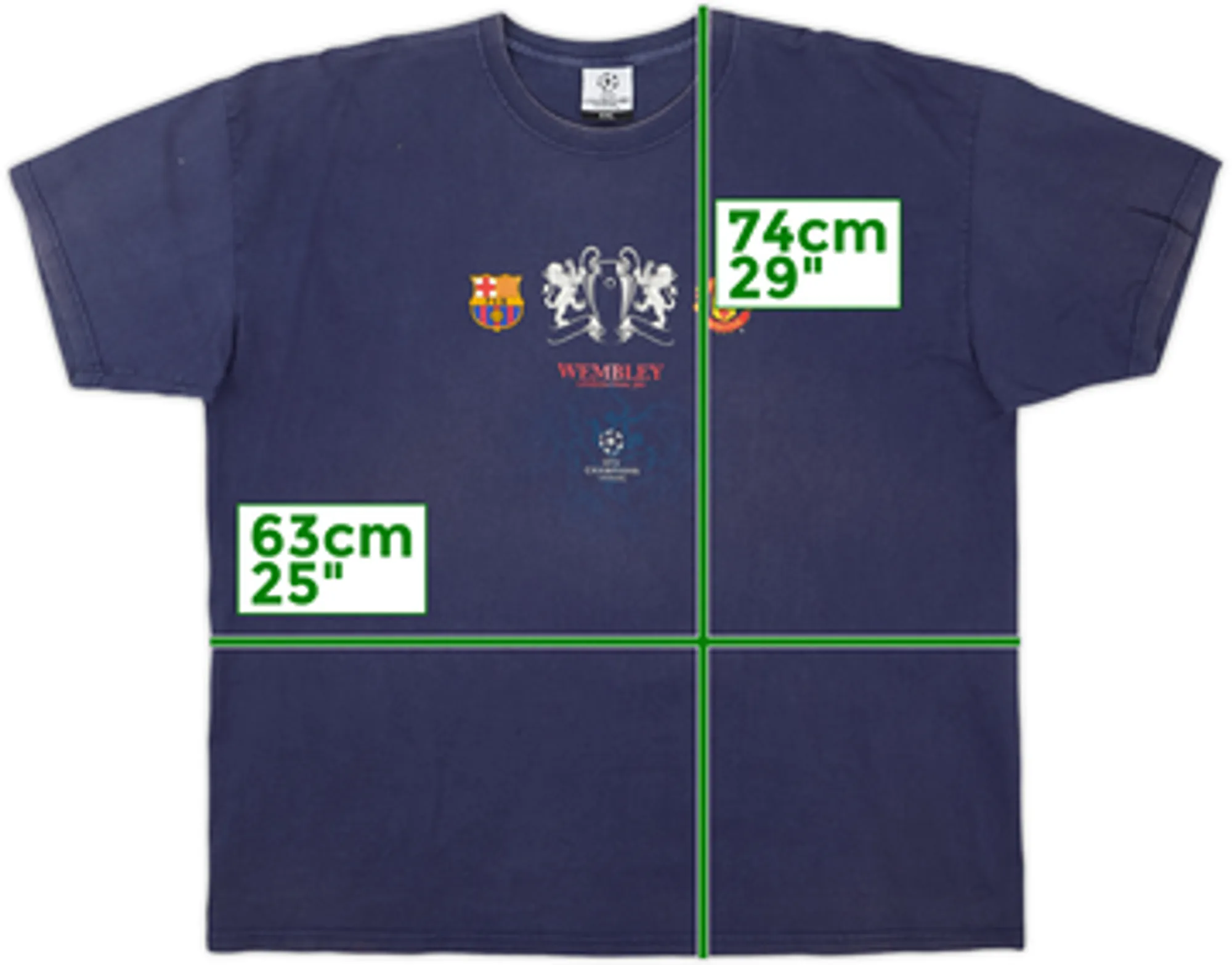 2011 Champions League Final Wembley Cotton Tee - 7/10 - (XXL)