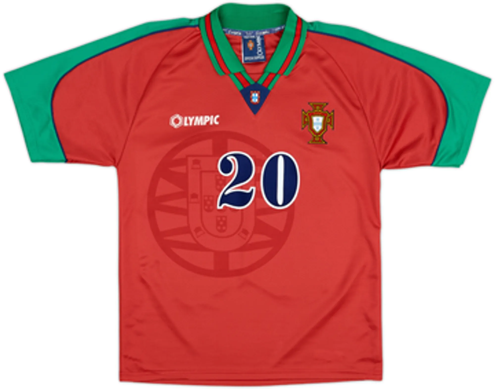 1996-97 Portugal Home Shirt Luis Figo #20 - 8/10 - (S)