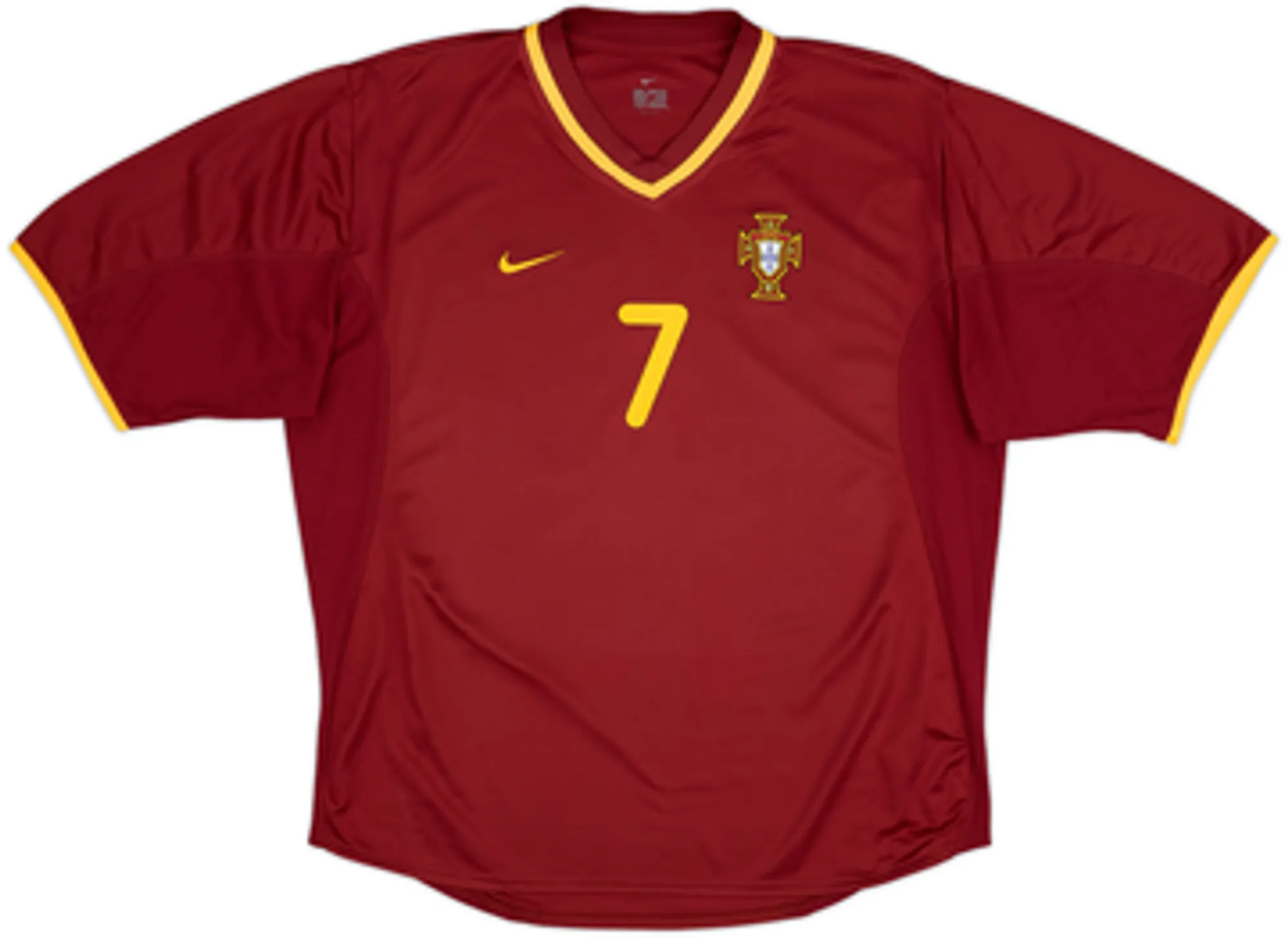 2000-02 Portugal Home Shirt Figo #7 - 10/10 - (L)
