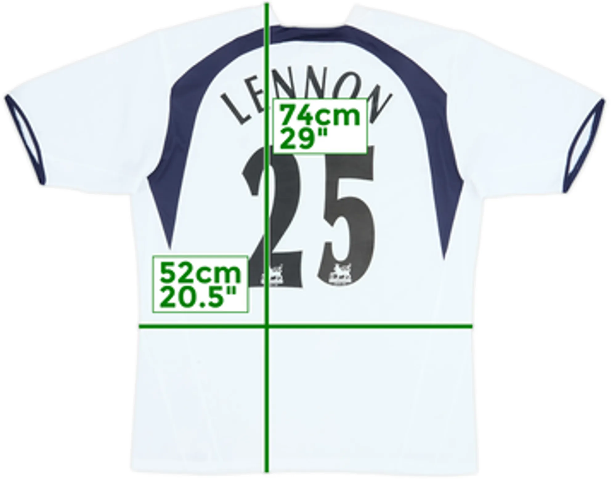 2006-07 Tottenham Home Shirt Lennon #25 - 7/10 - (XL)