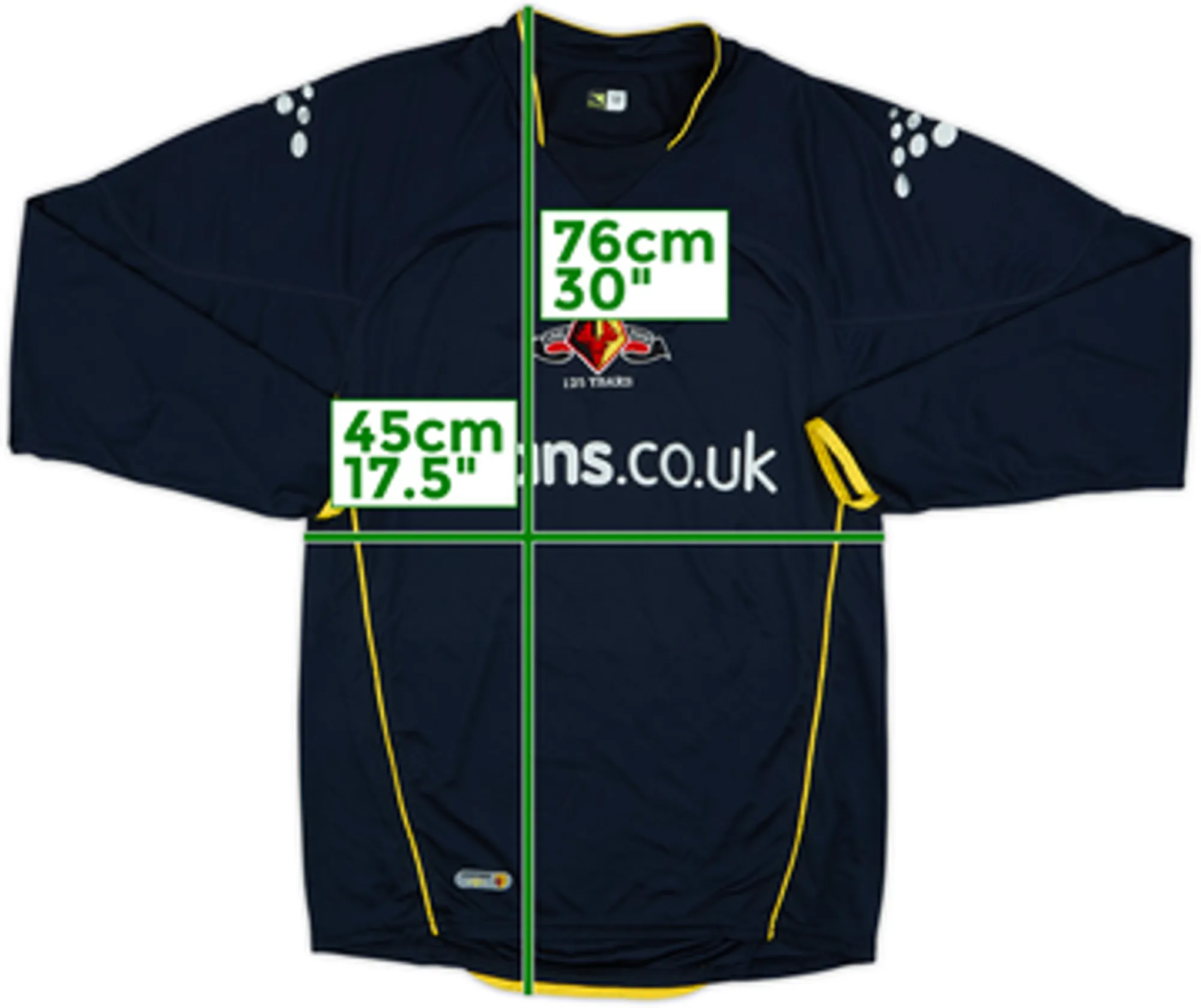 2006-07 Watford Away L/S Shirt - 9/10 - (M)