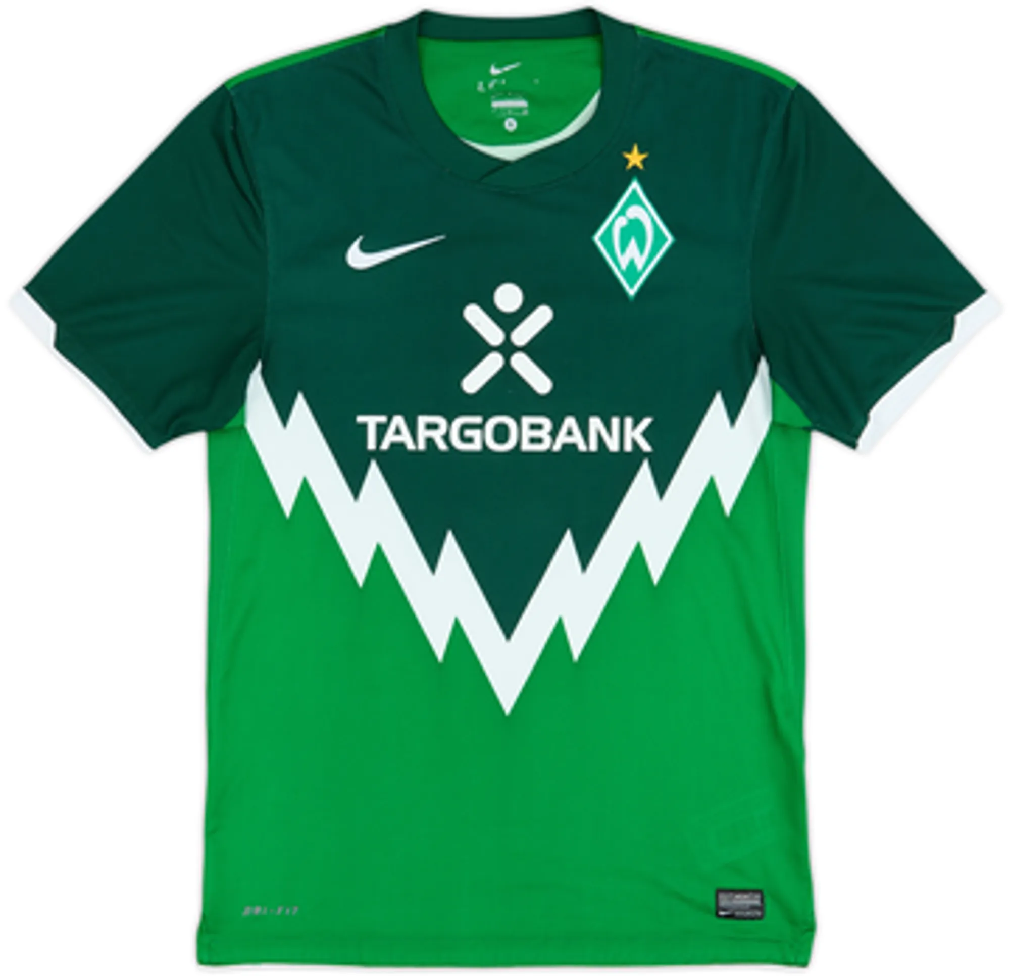 2010-11 Werder Bremen Home Shirt Naldo #4 - 6/10 - (S)
