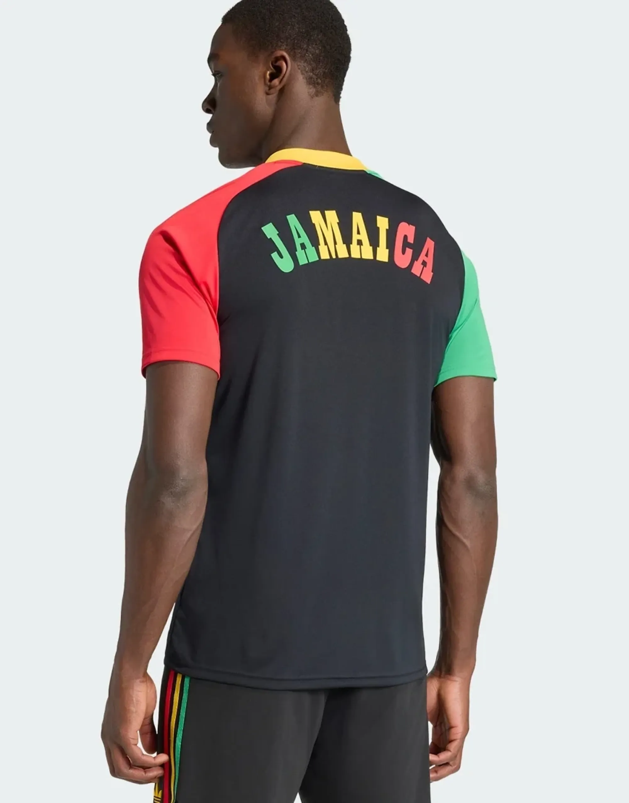 Adidas Performance Jamaica 26 X Bob Marley Away Pre Match Jersey In Black