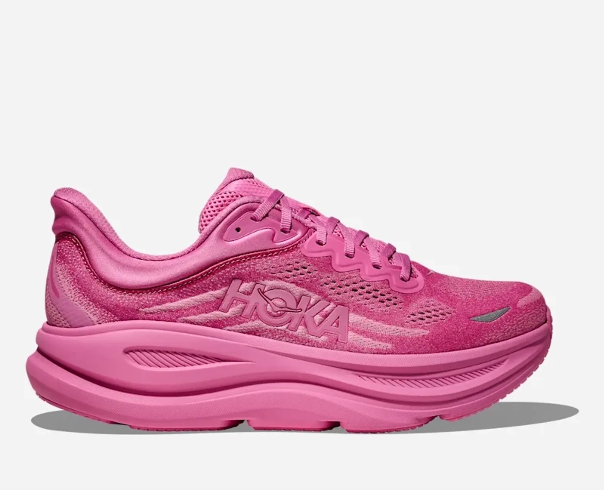 Hoka Men's Bondi 9 Road Running Shoes In Crabapple/Crabapple